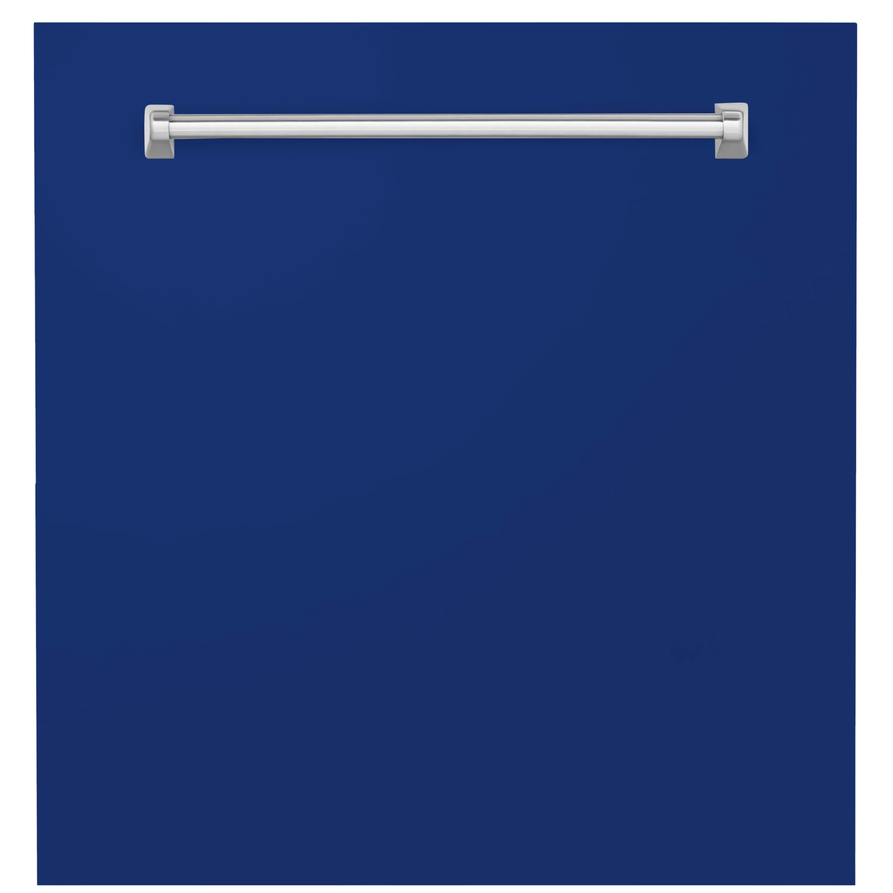 ZLINE 24" Monument Dishwasher Panel in Blue Gloss with Traditional Handle (DPMT-BG-24) - Image 3