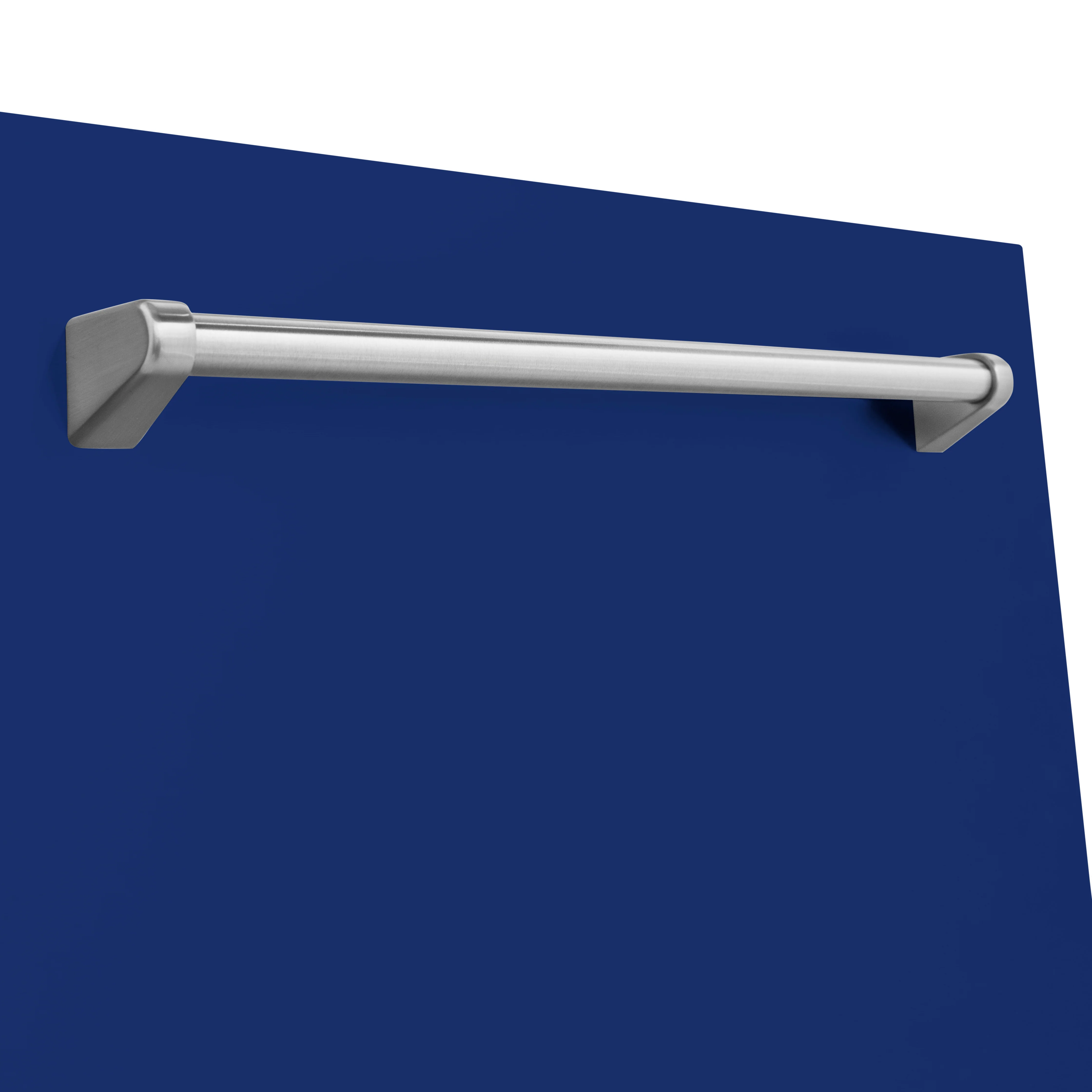 ZLINE 24" Monument Dishwasher Panel in Blue Gloss with Traditional Handle (DPMT-BG-24) - Image 4