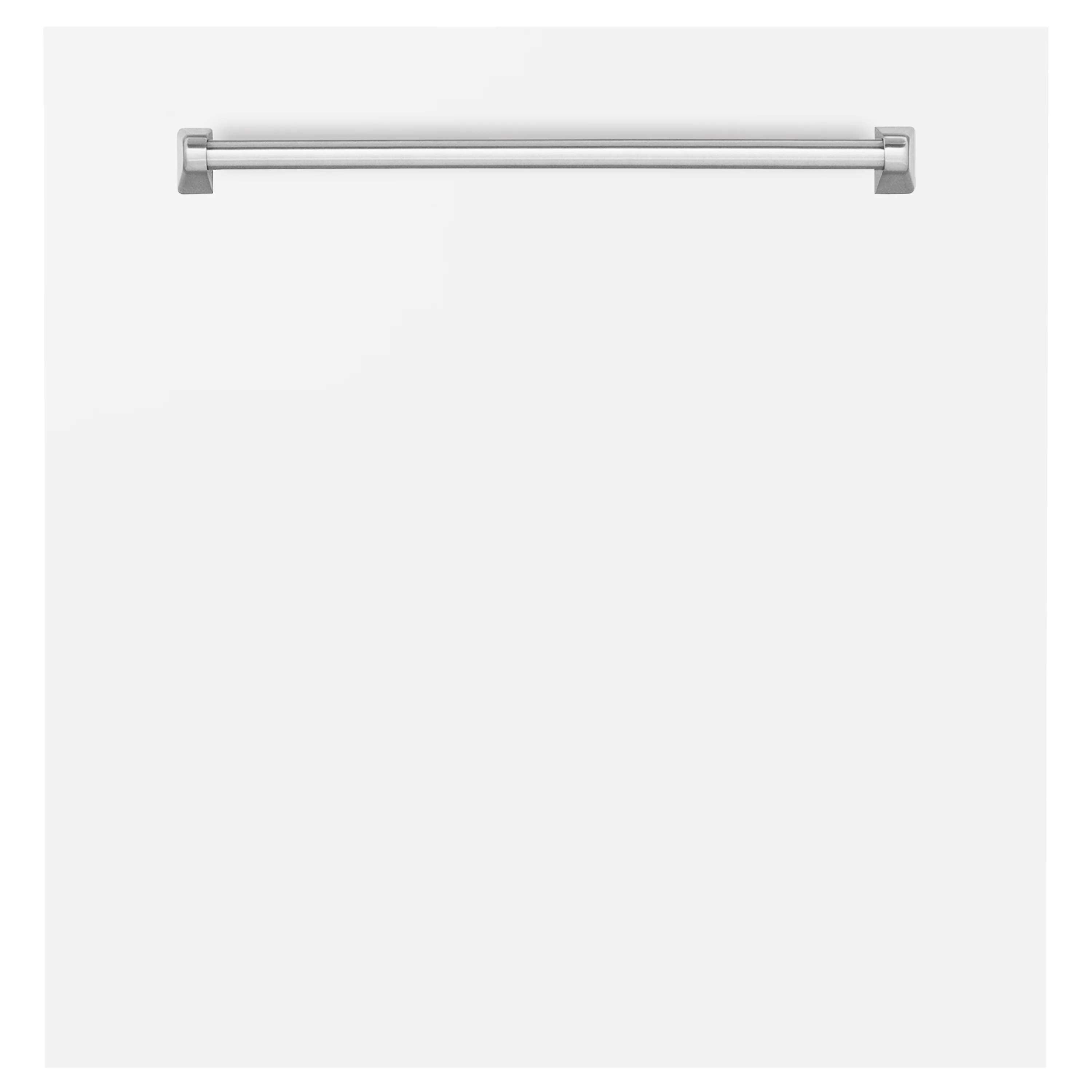 ZLINE 24" Monument Dishwasher Panel in White Matte with Traditional Handle (DPMT-WM-24) - Image 3