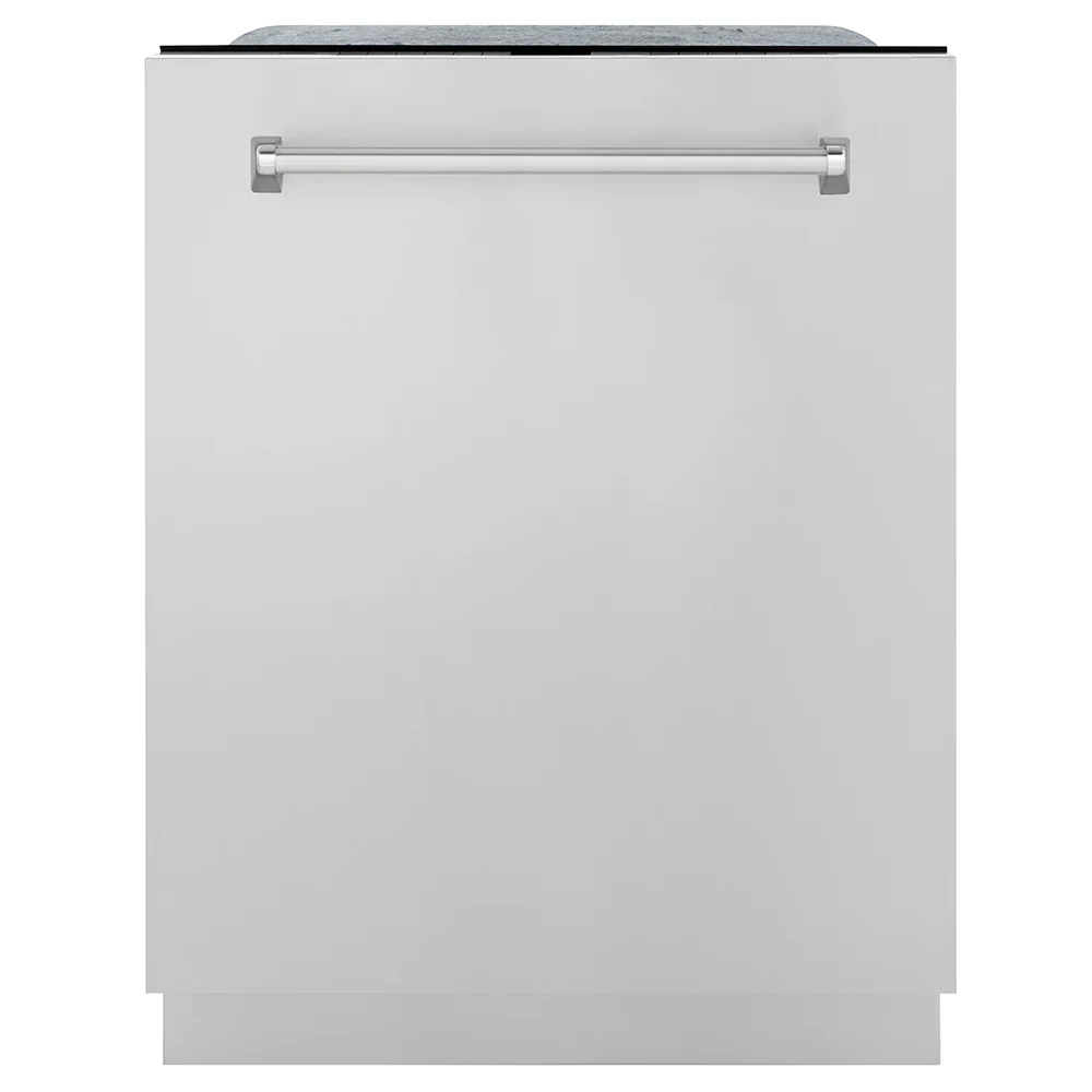 ZLINE 24 in. Monument Series 3rd Rack Dishwasher with Auto Door Open Drying, 44dBa, Stainless Steel Panel (DWMT-304-24)