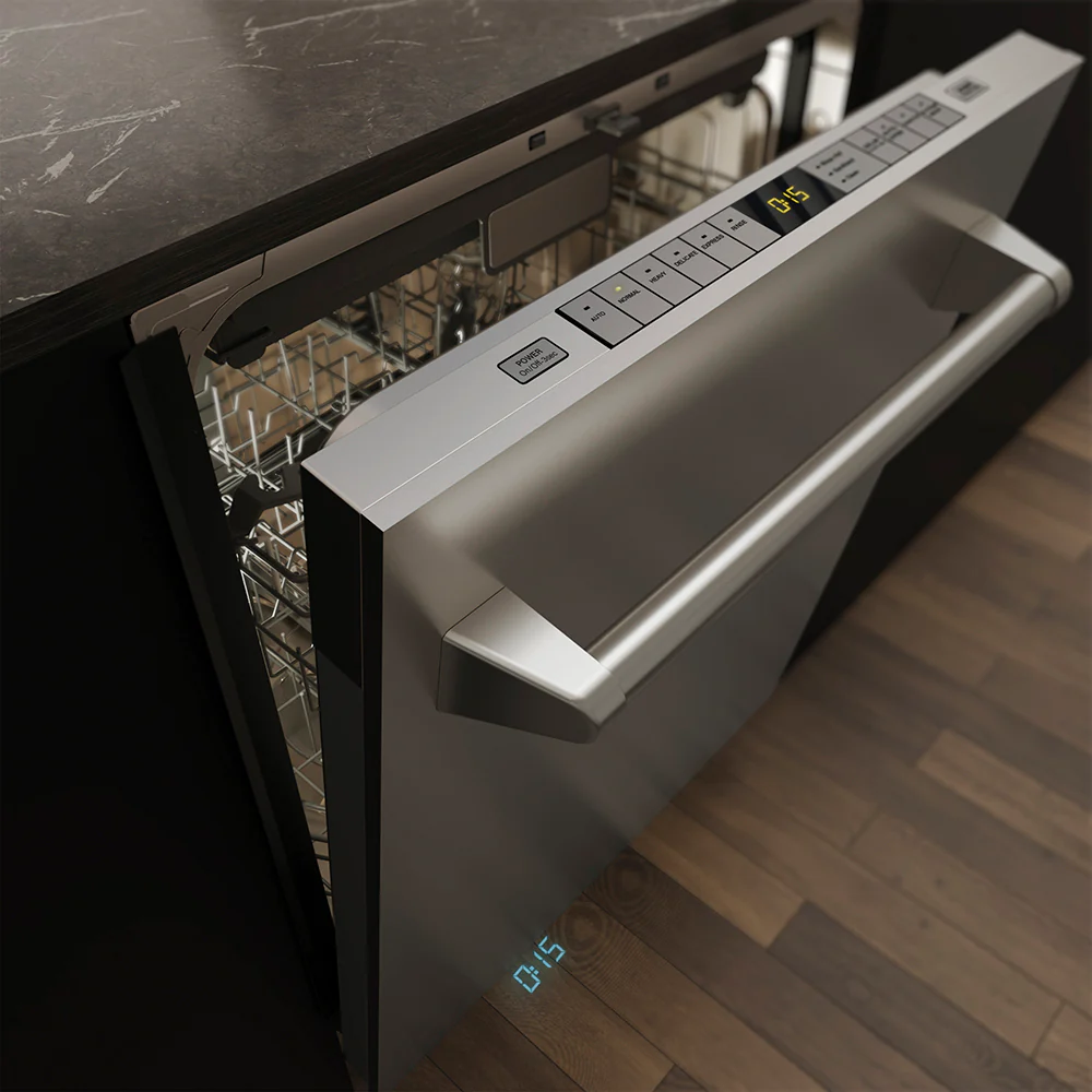 ZLINE 24 in. Monument Series 3rd Rack Dishwasher with Auto Door Open Drying, 44dBa, Stainless Steel Panel (DWMT-304-24) - Image 21