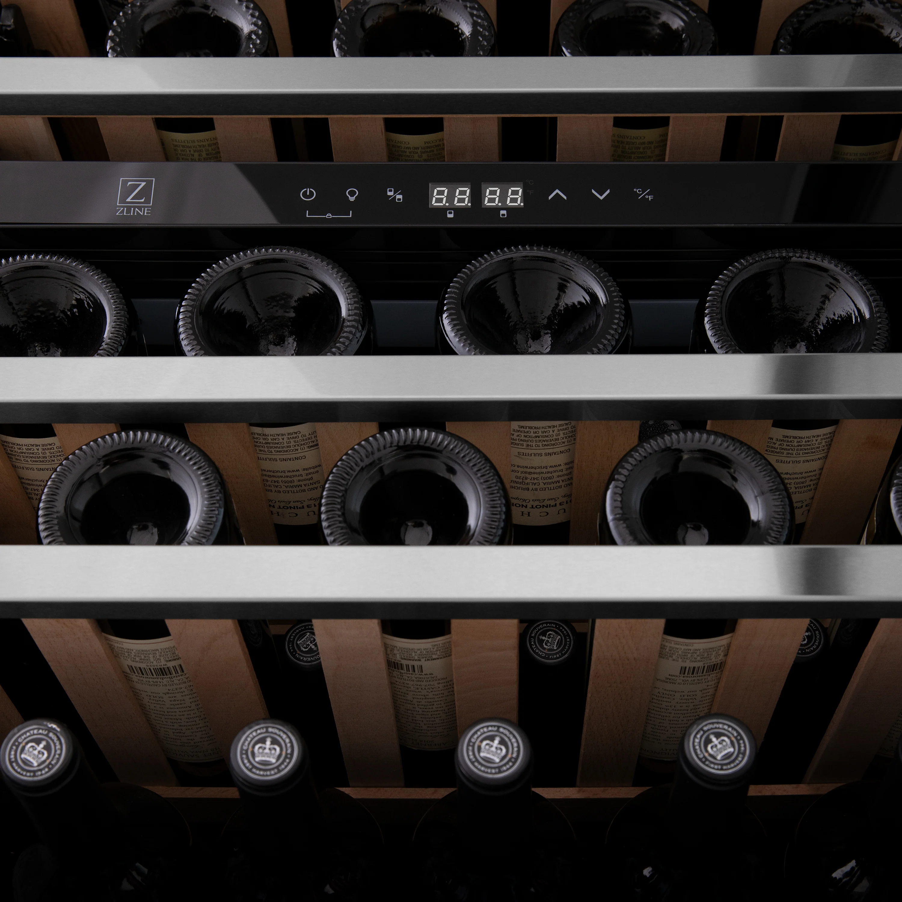 ZLINE 24" Monument Dual Zone 44-Bottle Wine Cooler in Stainless Steel (RWV-UD-24) - Image 10