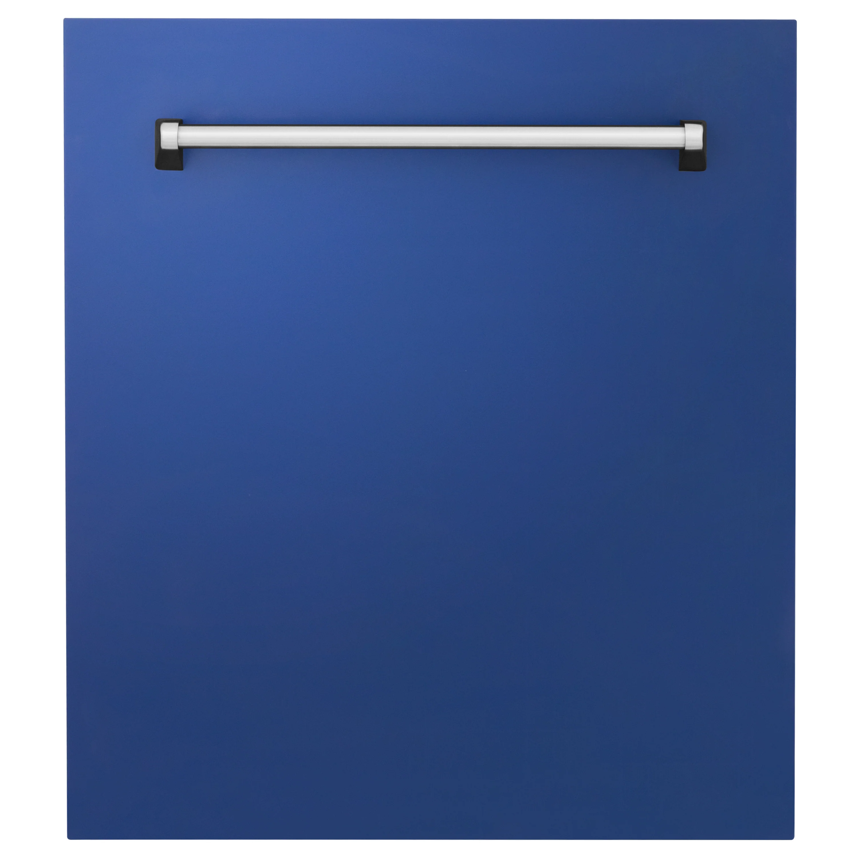 ZLINE 24" Tallac Dishwasher Panel in Blue Matte with Traditional Handle (DPV-BM-24) - Image 4