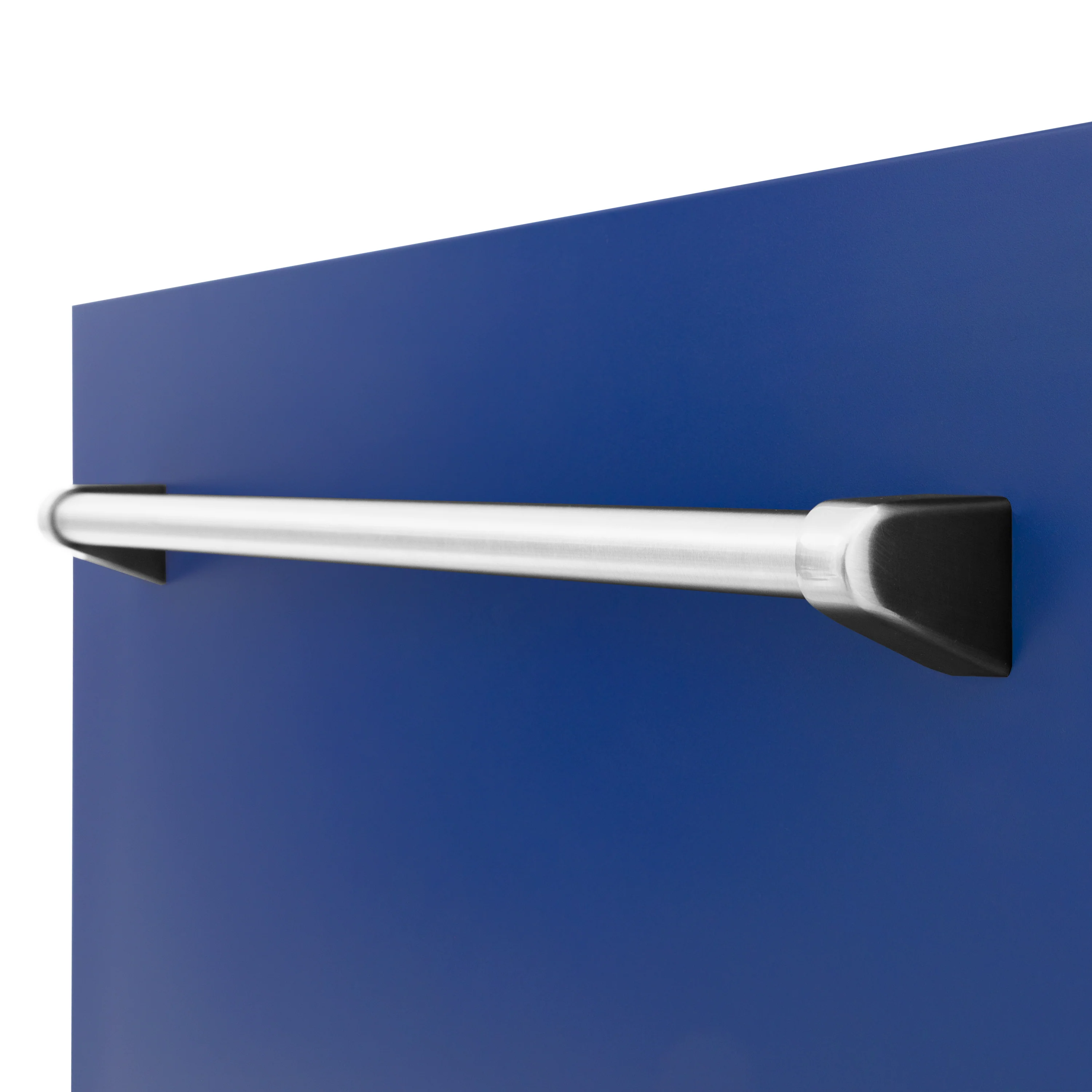 ZLINE 24" Tallac Dishwasher Panel in Blue Matte with Traditional Handle (DPV-BM-24) - Image 6