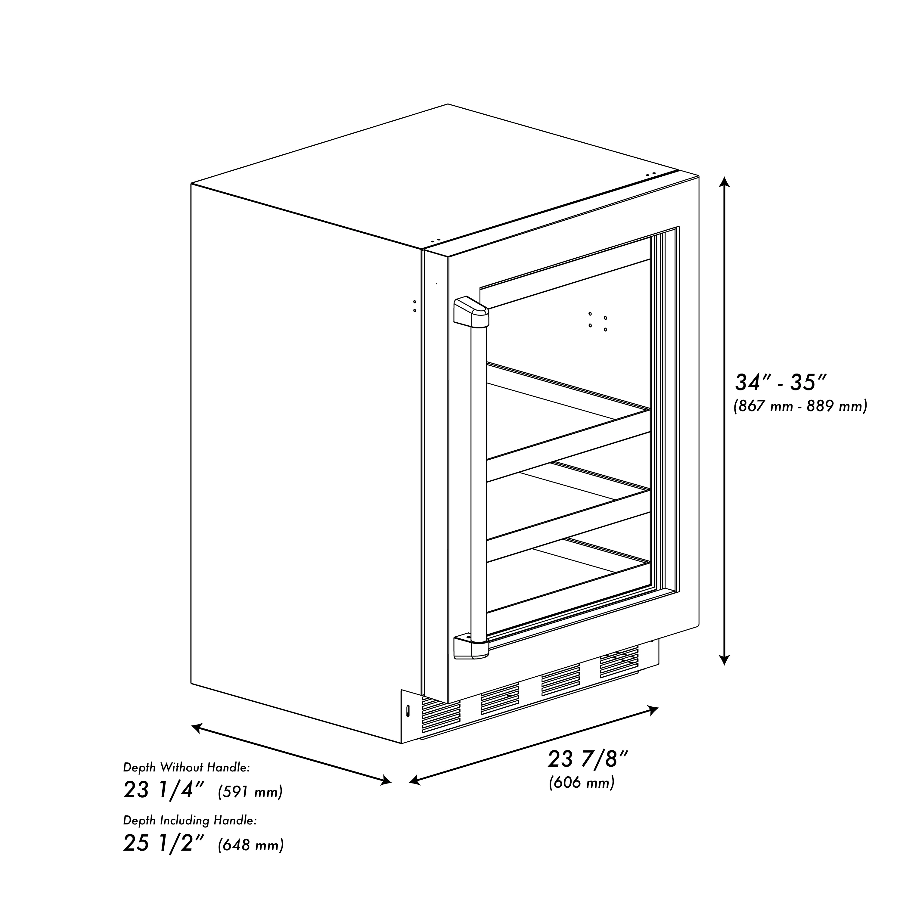 ZLINE 24 in. Touchstone 151 Can Beverage Fridge With White Matte Glass Door (RBSO-WM-24) - Image 13