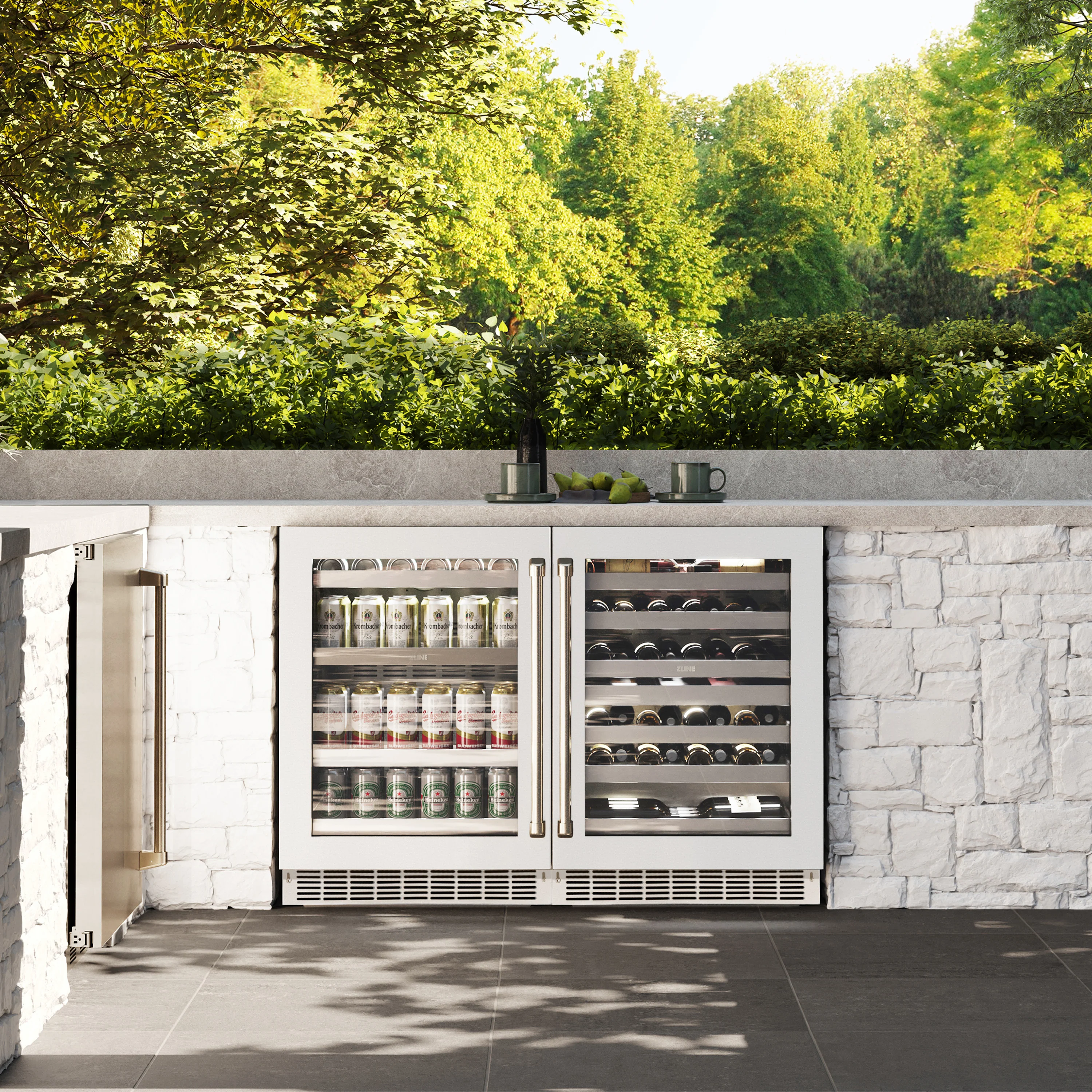 ZLINE 24 in. Touchstone Dual Zone 44 Bottle Wine Cooler With White Matte Glass Door (RWDO-WM-24) - Image 2