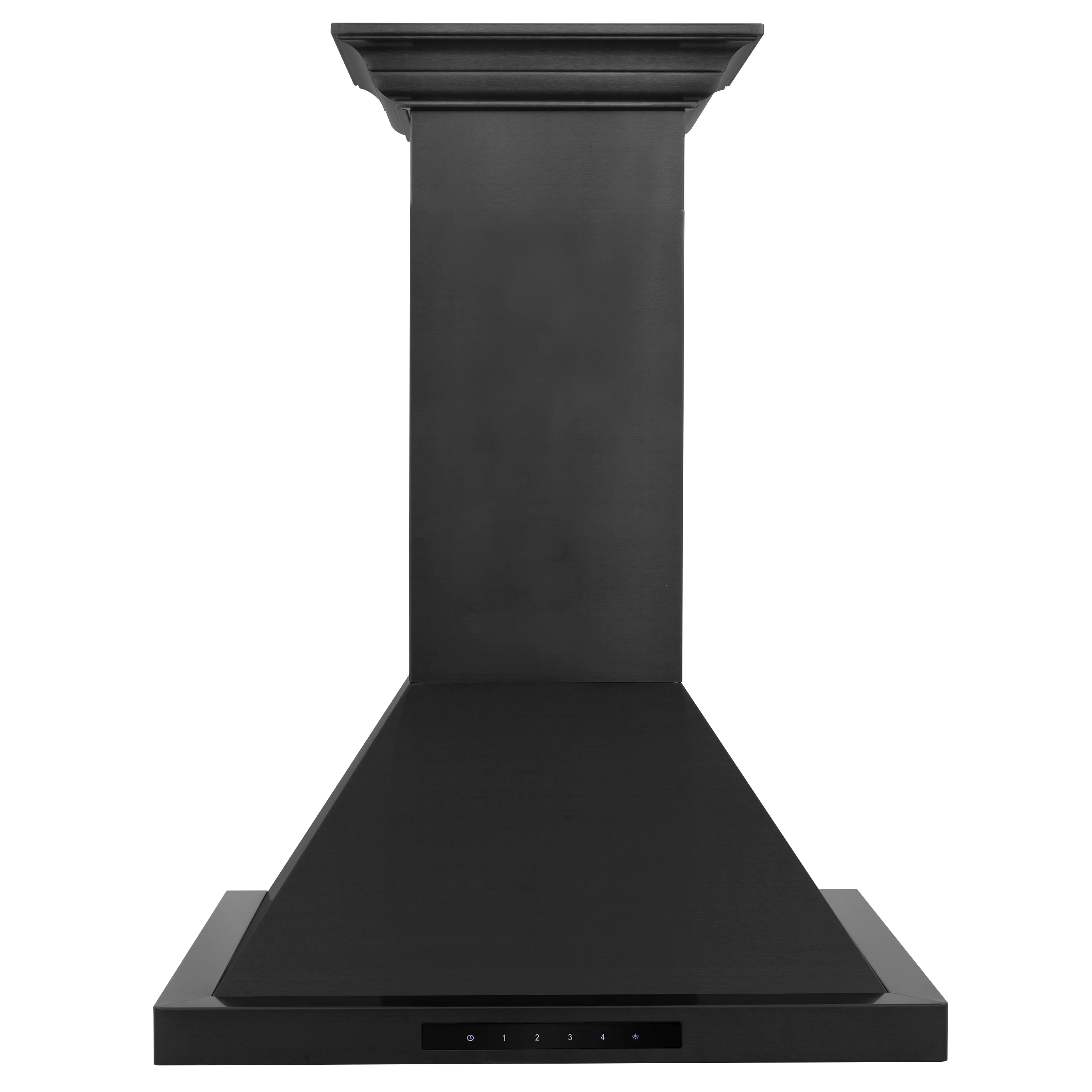 ZLINE 24" Convertible Vent Wall Mount Range Hood in Black Stainless Steel with Crown Molding (BSKBNCRN-24) - Image 5