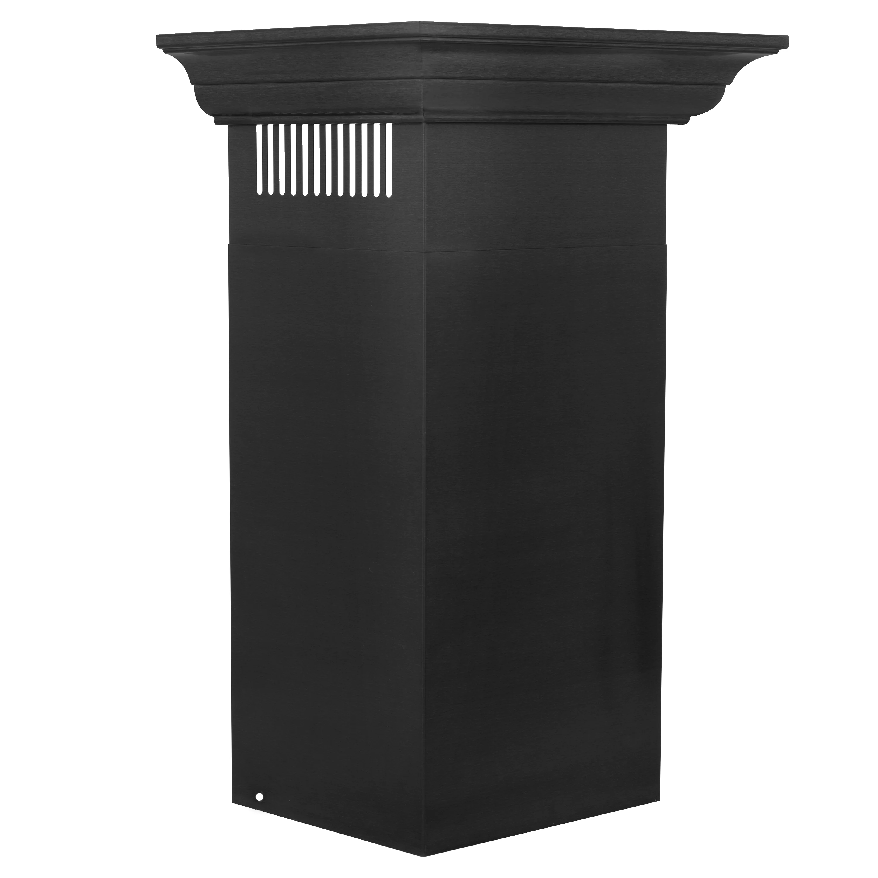 ZLINE 24" Convertible Vent Wall Mount Range Hood in Black Stainless Steel with Crown Molding (BSKBNCRN-24) - Image 9