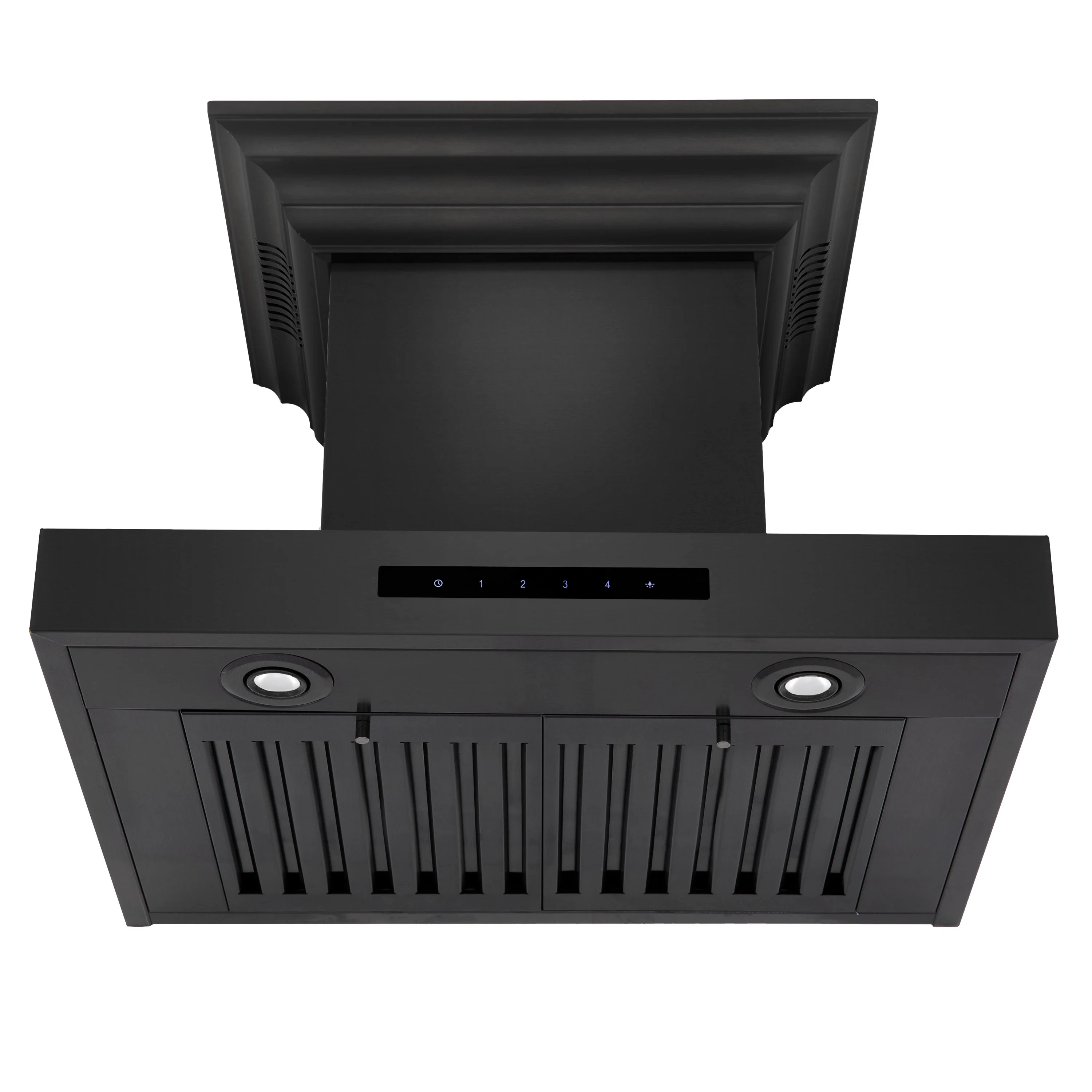 24" ZLINE CrownSound™Ducted Vent Wall Mount Range Hood in Black Stainless Steel with Built-in Bluetooth Speakers (BSKENCRN-BT-24) - Image 8