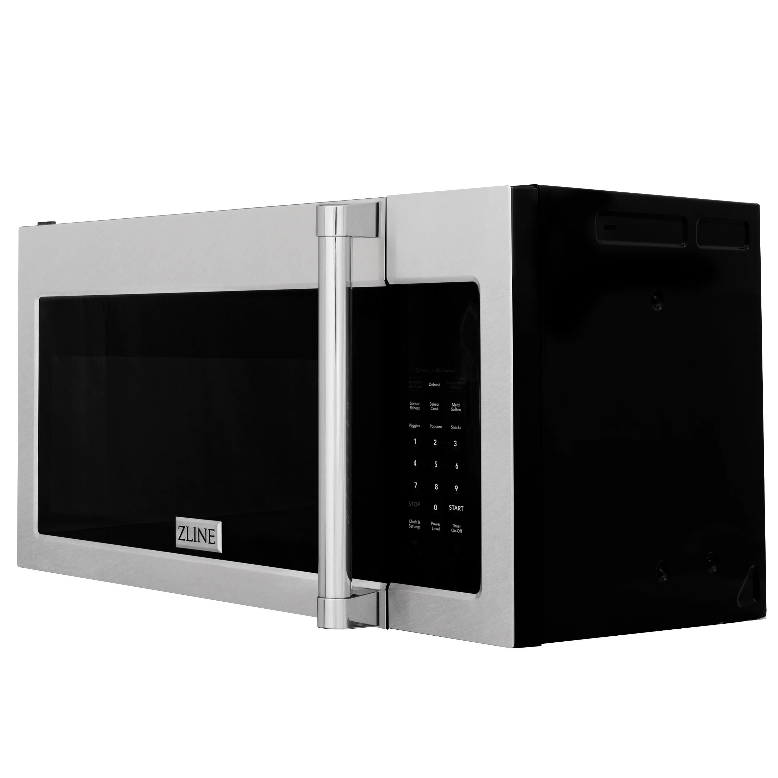 ZLINE 30 in. 1.5 cu. ft. Over-The-Range Microwave in Satin Stainless Steel with Traditional Handle and Set of 2 Charcoal Filters (MWO-OTRCFH-30-SS) - Image 2