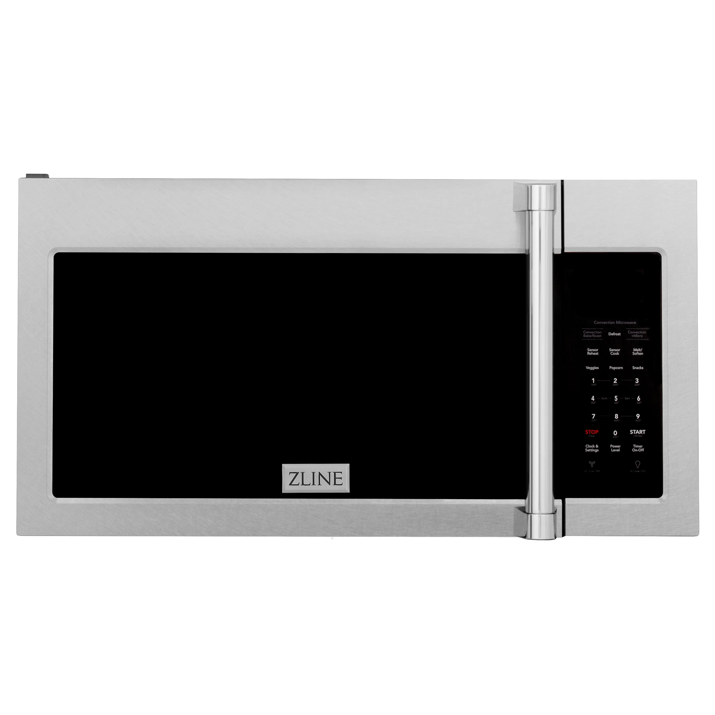 ZLINE 30 in. 1.5 cu. ft. Over-The-Range Microwave in Satin Stainless Steel with Traditional Handle and Set of 2 Charcoal Filters (MWO-OTRCFH-30-SS) - Image 7