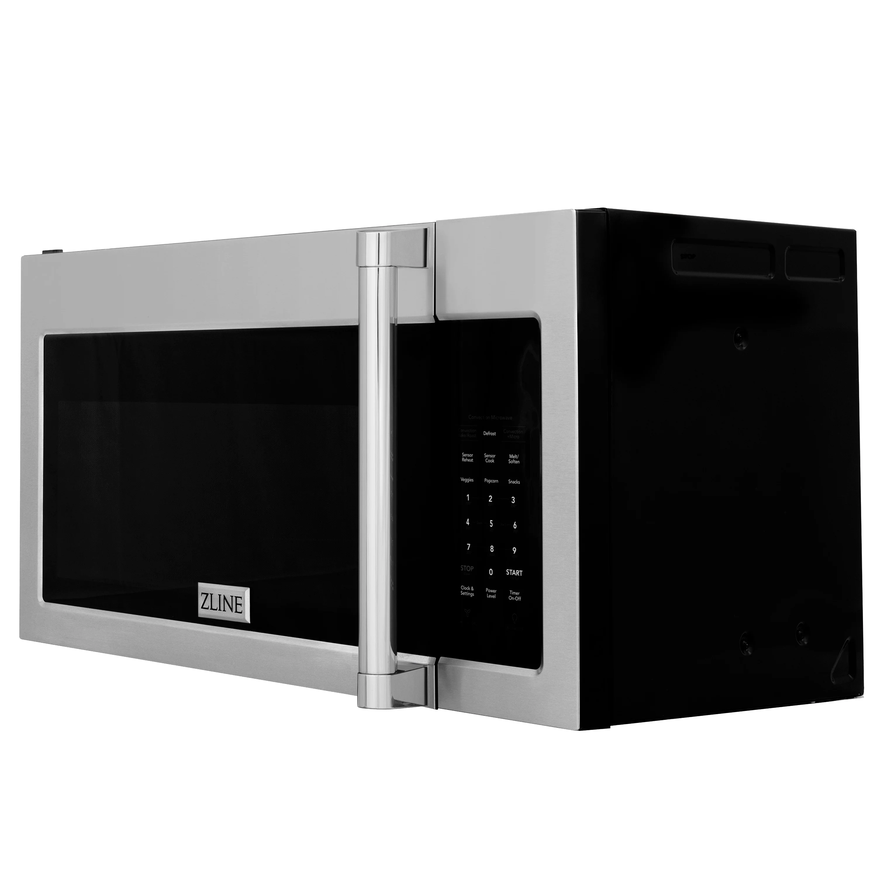 ZLINE 30" 1.5 cu. ft. Over the Range Microwave in Stainless Steel with Traditional Handle and Set of 2 Charcoal Filters (MWO-OTRCFH-30) - Image 3