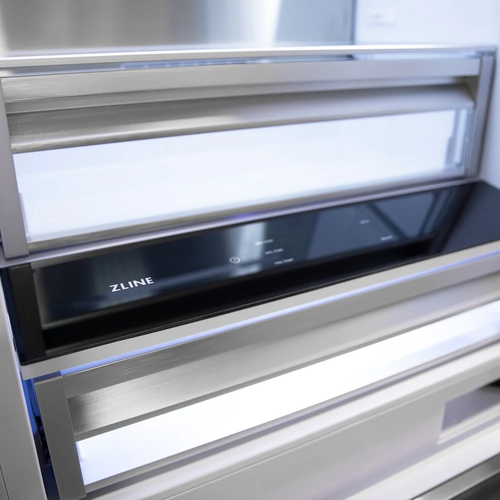 ZLINE 30 in. 16.1 cu. ft. Panel Ready Built-In Bottom Freezer Refrigerator with Water Dispenser and Ice Maker (RBIV-30) - Image 13