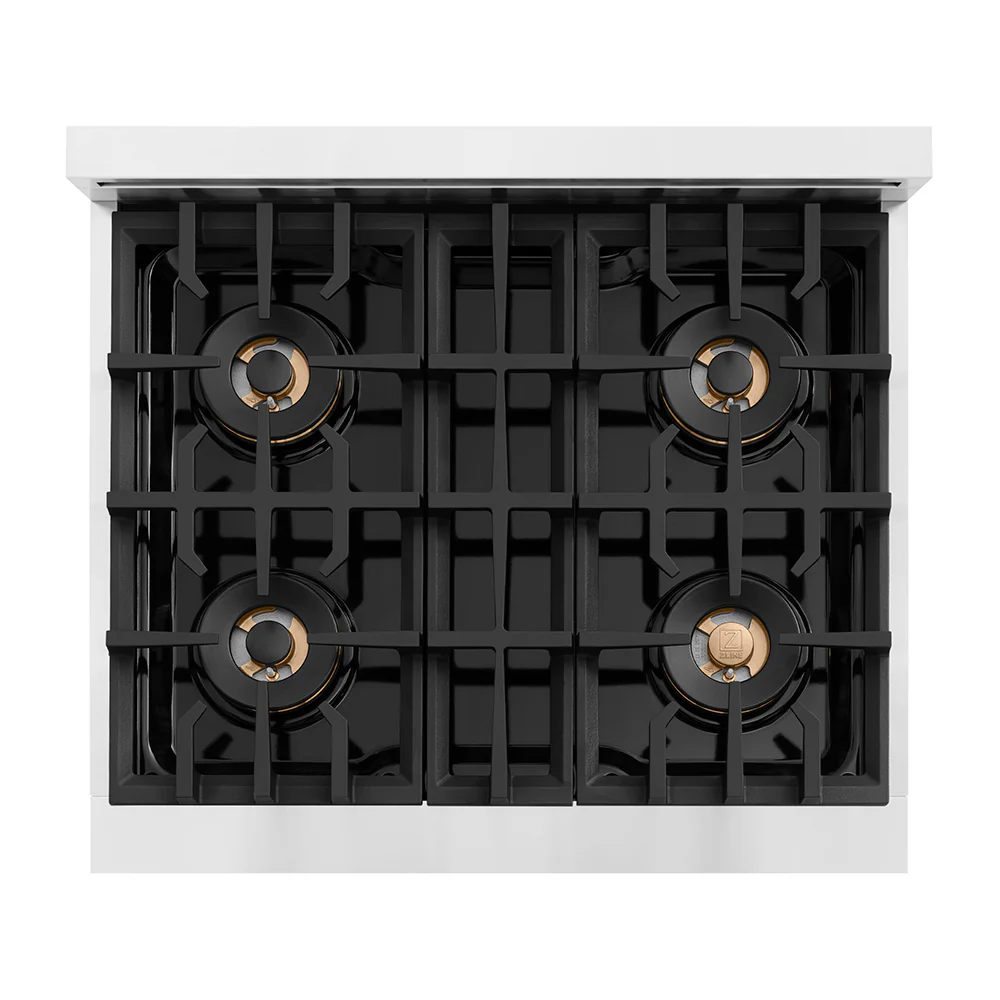 ZLINE 30 in. 4.2 cu. ft. Classic Dual Fuel Range with 4 Burner DuoPro™ Cooktop and Electric Convection Oven in Stainless Steel (PCDR30) - Image 2