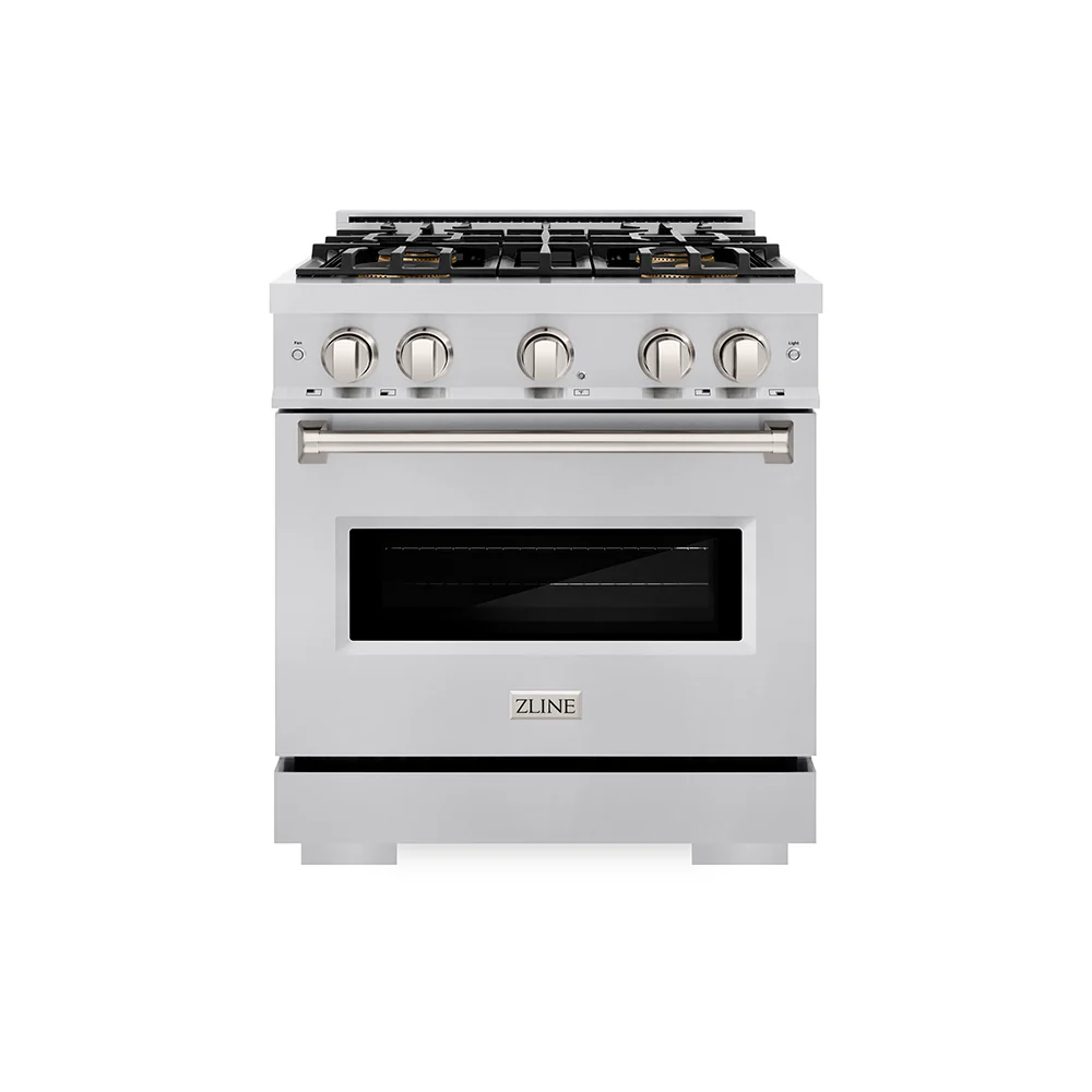 ZLINE 30 in. 4.2 cu. ft. Classic Dual Fuel Range with 4 Burner DuoPro™ Cooktop and Electric Convection Oven in Stainless Steel (PCDR30) - Image 7