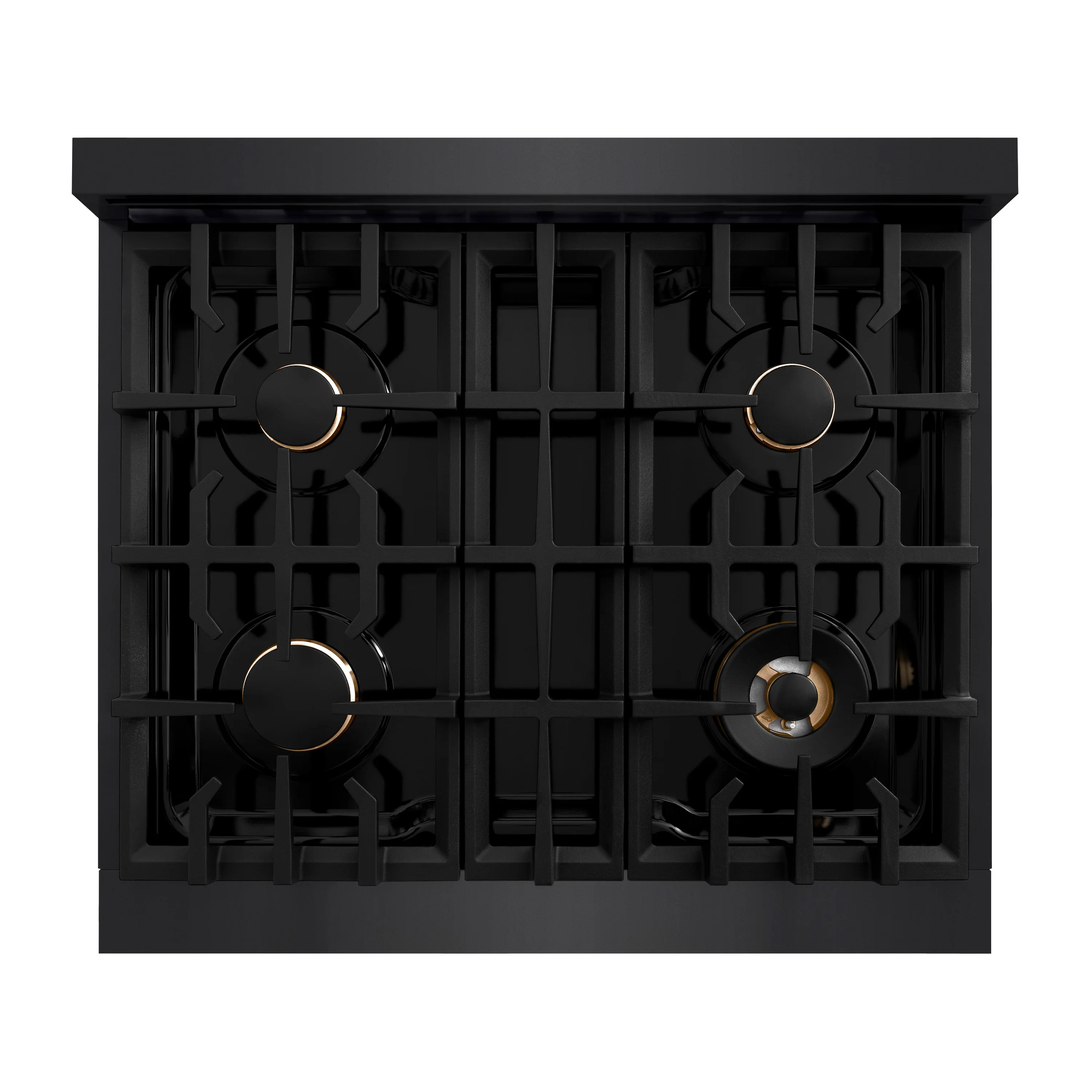 ZLINE 30 in. 4.2 cu. ft. Classic Gas Range with Convection Gas Oven in Black Stainless Steel with 4 Brass Burners (CGRB-BR-30) - Image 6