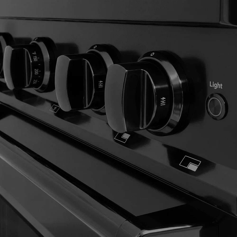 ZLINE 30 in. 4.2 cu. ft. Classic Gas Range with 4 Burner DuoPro™ Cooktop and Convection Gas Oven in Black Stainless Steel (PCGRB-30) - Image 15