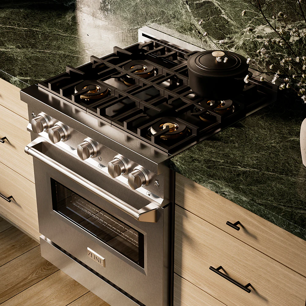 ZLINE 30 in. 4.2 cu. ft. Classic Gas Range with 4 Burner DuoPro™ Cooktop and Convection Gas Oven in Satin Stainless Steel (PCGRS-30) - Image 22