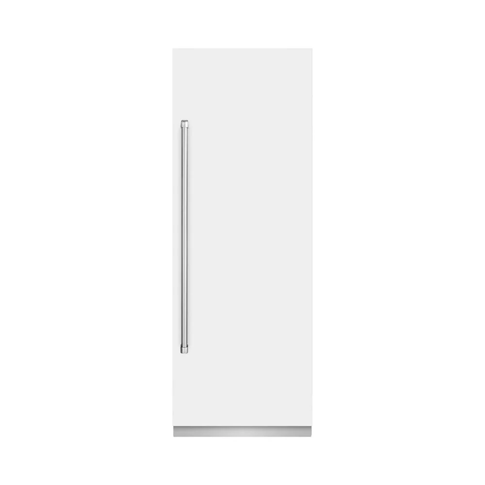 ZLINE 30 in. 16.7 cu. ft. Column Refrigerator in White Matte with Graphite Gray Interior (RCRV-WM-30) - Image 2