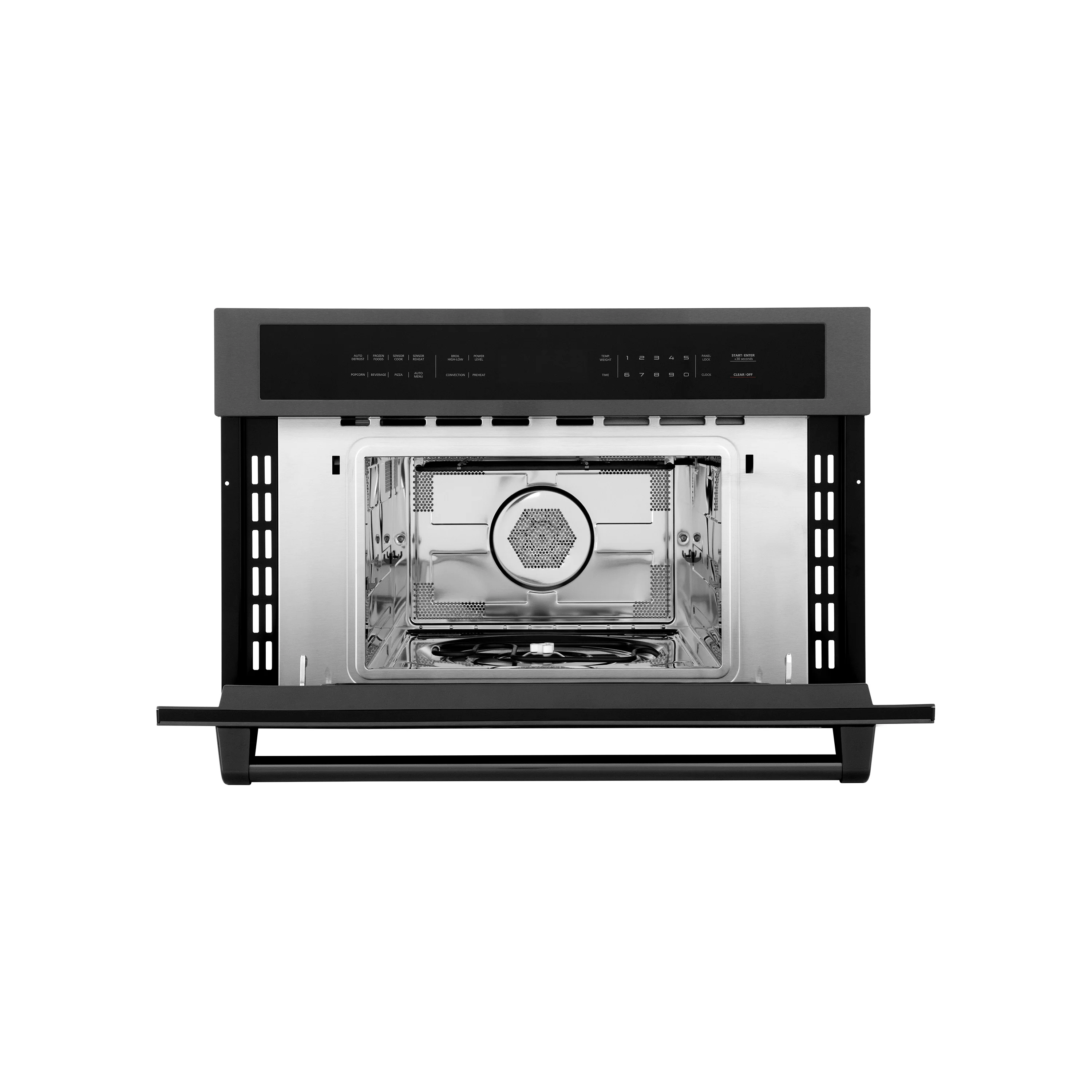 ZLINE 30” 1.6 cu ft. Built-in Convection Microwave Oven in Black Stainless Steel with Speed and Sensor Cooking (MWO-30-BS) - Image 4