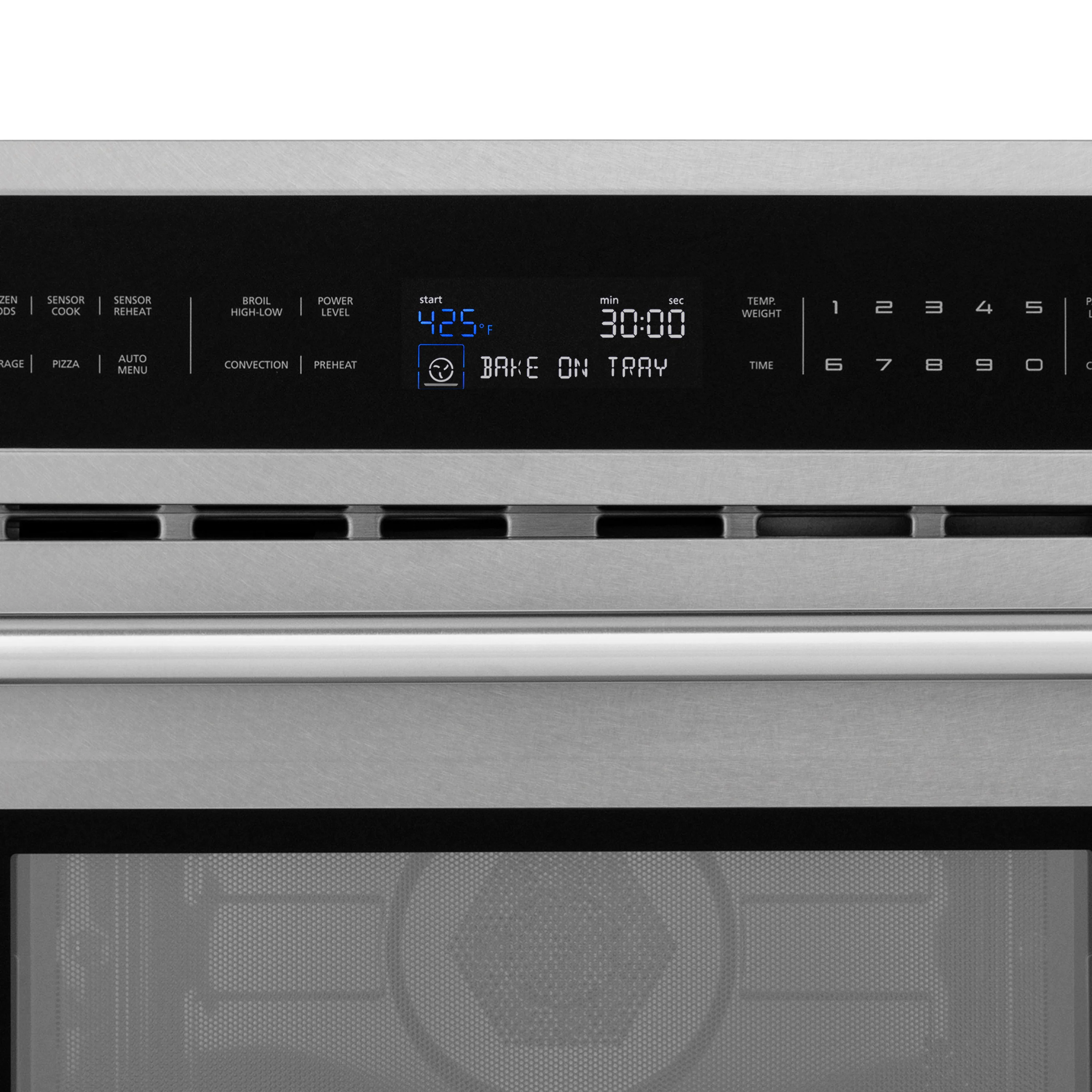 ZLINE 30 in. 1.6 cu ft. Built-in Convection Microwave Oven in Satin Stainless Steel with Speed and Sensor Cooking (MWO-30-SS) - Image 8