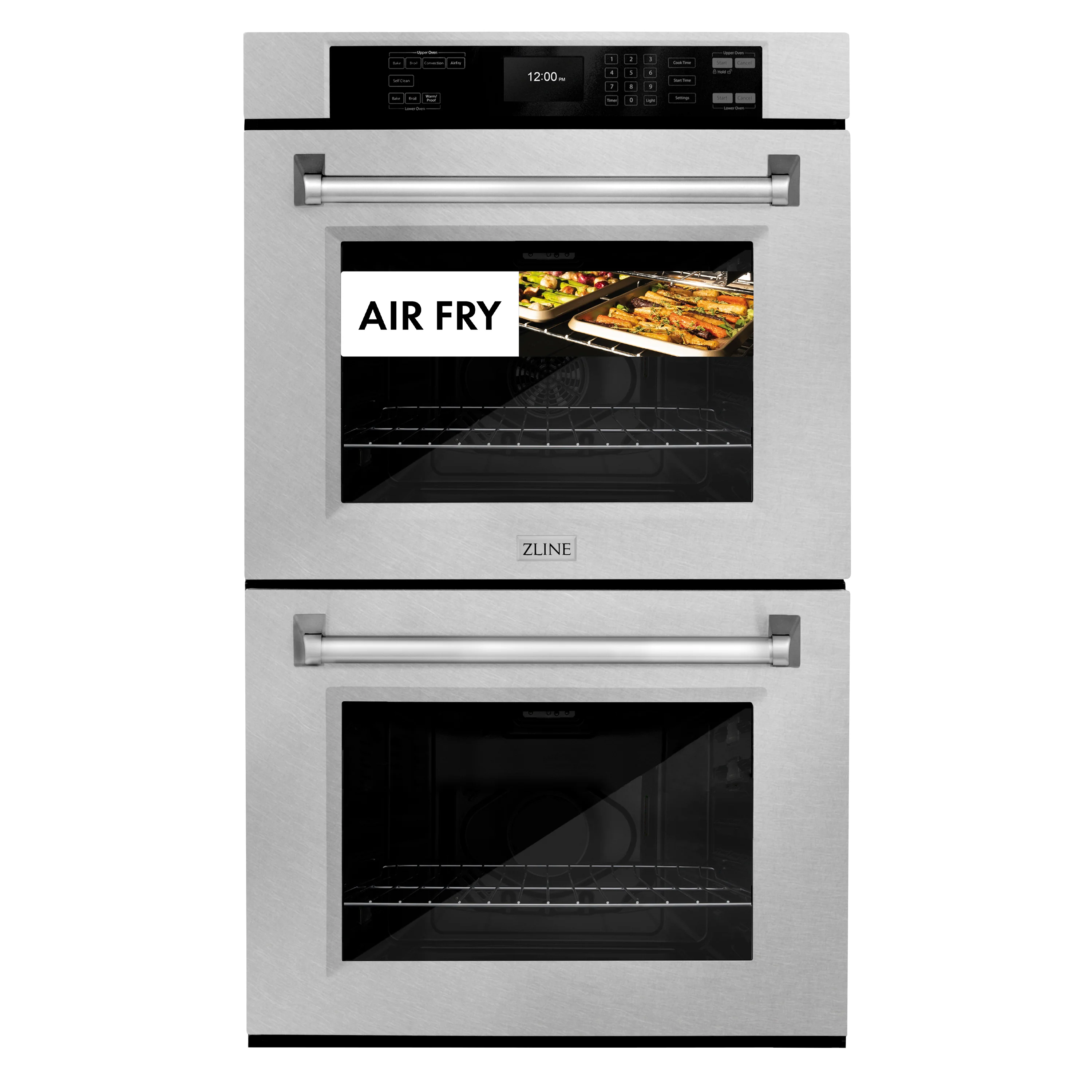 ZLINE 30 in. Professional True Convection Double Wall Oven with Air Fry and Self Clean in Satin Stainless Steel (WADS-30) - Image 3