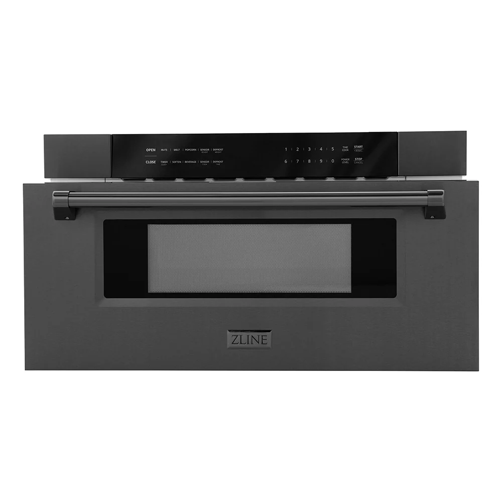 ZLINE 30 in. 1.2 cu. ft. Built-in Microwave Drawer in Black Stainless Steel, Open Box-Great Condition - Image 5