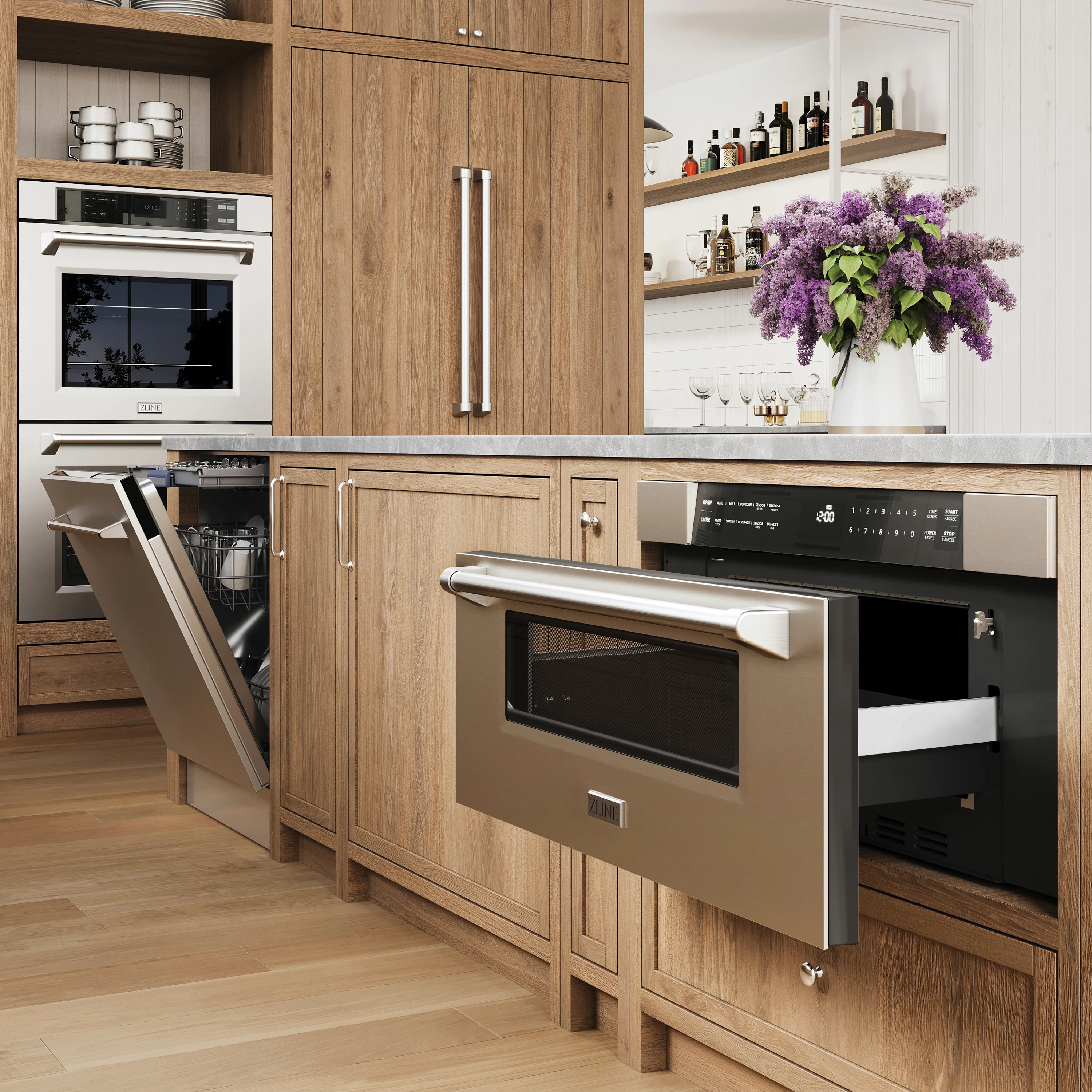 ZLINE 30 in .1.2 cu. ft. Built-In Microwave Drawer in Stainless Steel, Open Box-Great Condition - Image 2