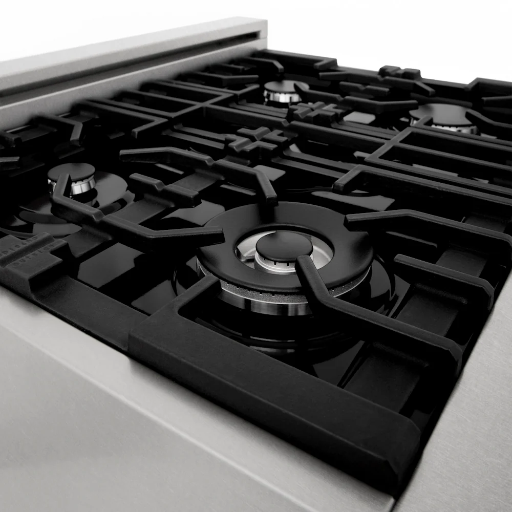 ZLINE 30 in. 4.0 cu. ft. Legacy Dual Fuel Range with 4 Burner Gas Cooktop and Electric Convection Oven in Satin Stainless Steel, Open Box-Great Condition - Image 13