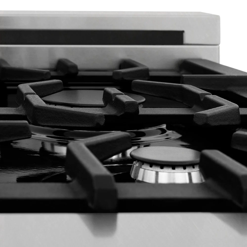 ZLINE 30 in. 4.0 cu. ft. Legacy Dual Fuel Range with 4 Burner Gas Cooktop and Electric Convection Oven in Satin Stainless Steel, Open Box-Great Condition - Image 14
