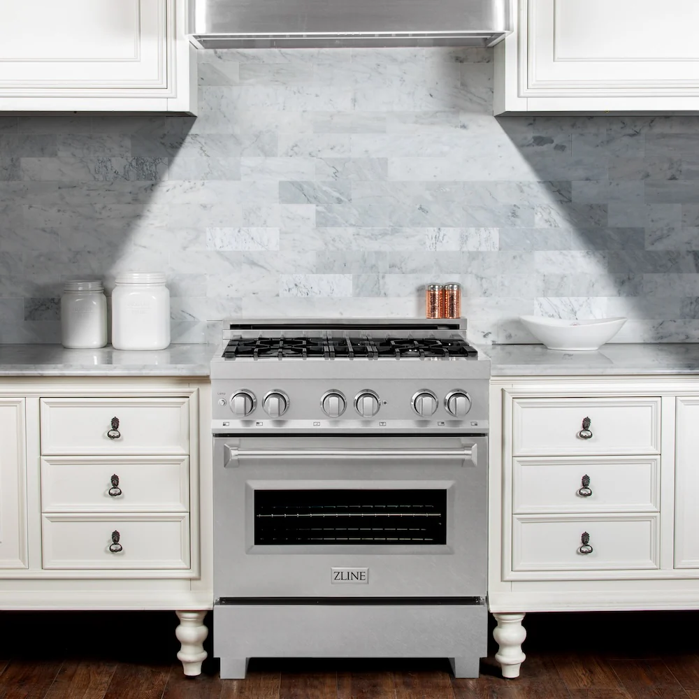 ZLINE 30 in. 4.0 cu. ft. Legacy Dual Fuel Range with 4 Burner Gas Cooktop and Electric Convection Oven in Satin Stainless Steel, Open Box-Great Condition - Image 28