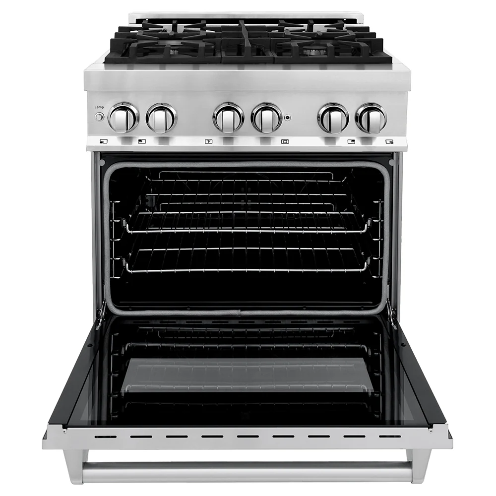 ZLINE 30 in. 4.0 cu. ft. Legacy Dual Fuel Range with 4 Burner Gas Cooktop and Electric Convection Oven in Stainless Steel, Open Box-Great Condition - Image 5
