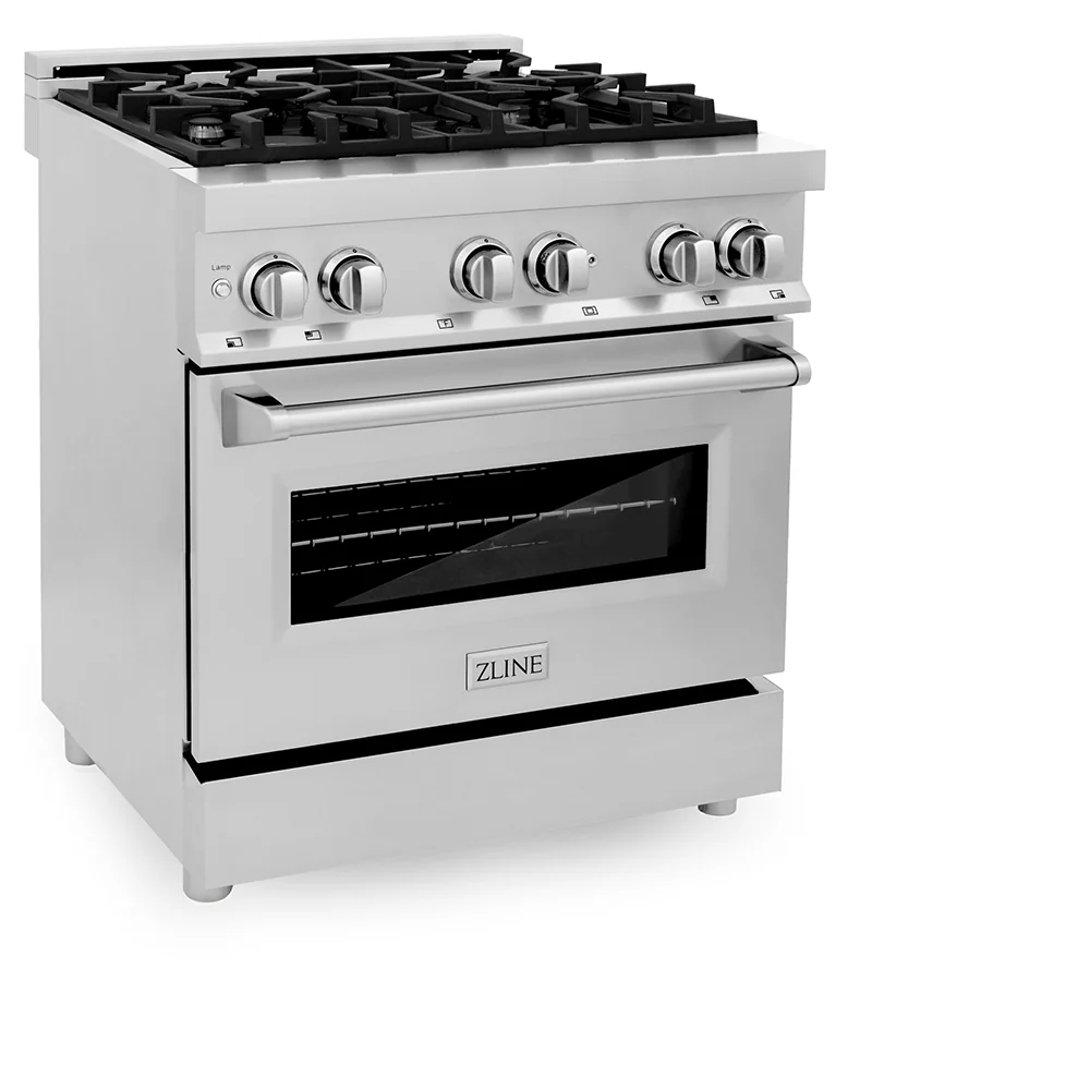 ZLINE 30 in. 4.0 cu. ft. Legacy Dual Fuel Range with 4 Burner Gas Cooktop and Electric Convection Oven in Stainless Steel, Open Box-Great Condition - Image 6