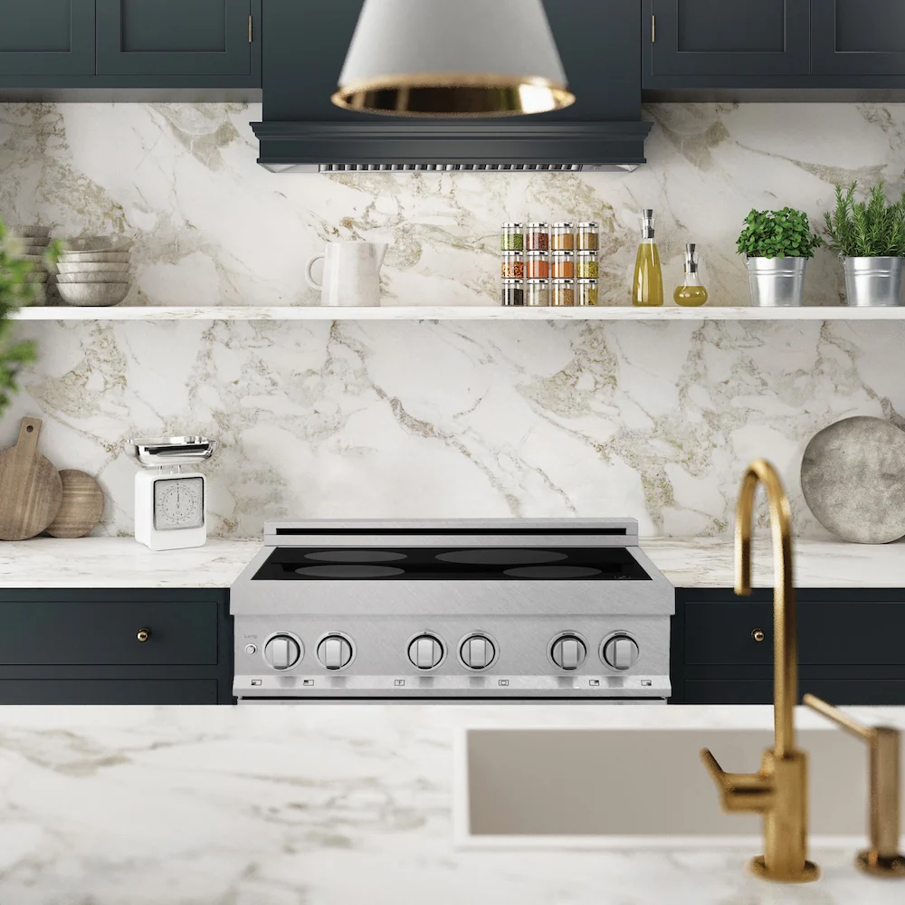 ZLINE 30 in. 4.0 cu. ft. Legacy Induction Range with 4 Element Cooktop and Electric Oven in Satin Stainless Steel and Black Matte Door, Open Box-Great Condition - Image 11