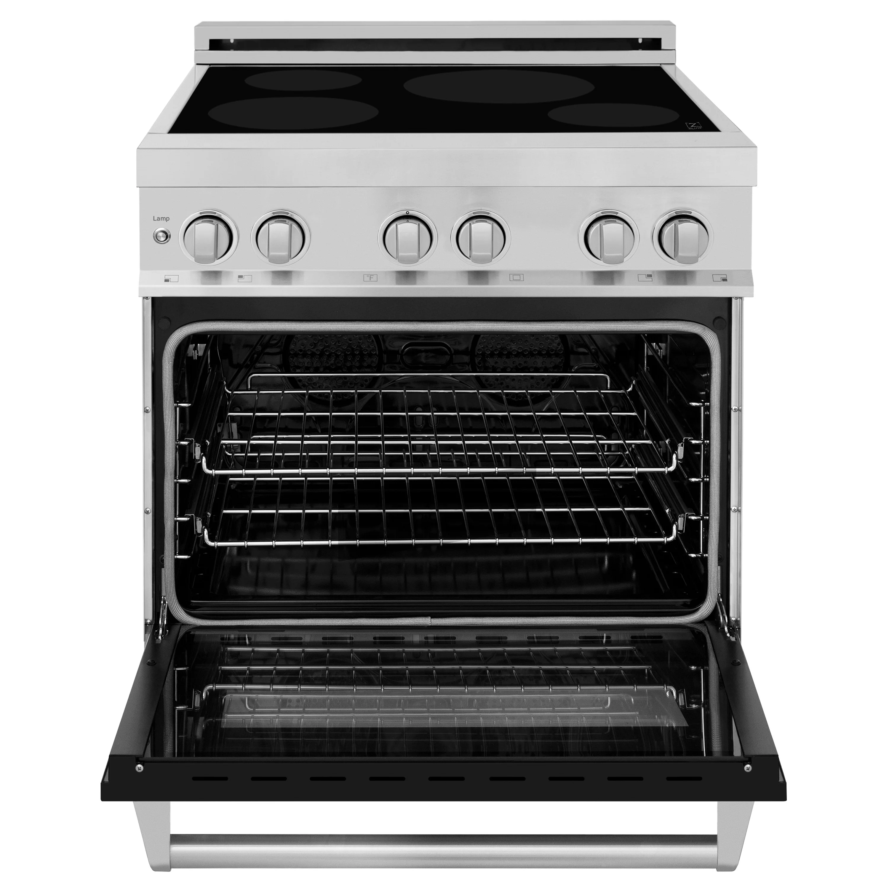 ZLINE 30 in. 4.0 cu. ft. Legacy Induction Range with 4 Element Cooktop and Electric Oven in Stainless Steel and Black Matte Door, Open Box-Great Condition - Image 5