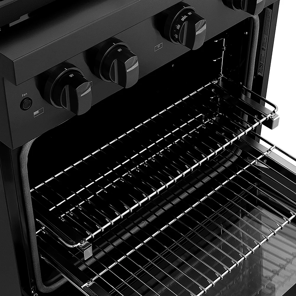 ZLINE 30 in. 4.2 cu. ft. Paramount Dual Fuel Range with 4 Burner DuoPro™ Cooktop and Electric Convection Oven in Black Stainless Steel, Open Box-Great Condition - Image 6