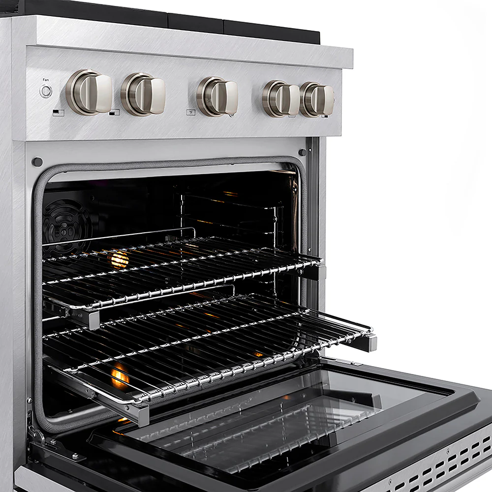 ZLINE 30 in. 4.2 cu. ft. Paramount Dual Fuel Range with 4 Burner DuoPro™ Cooktop and Electric Convection Oven in Satin Stainless Steel, Open Box-Great Condition - Image 7