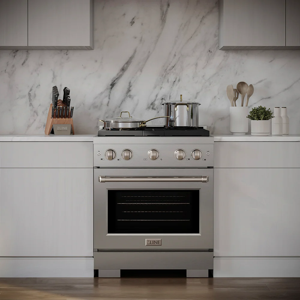 ZLINE 30 in. 4.2 cu. ft. Paramount Gas Range with 4 Burner Cooktop and Convection Gas Oven in Stainless Steel, Open Box-Great Condition - Image 13