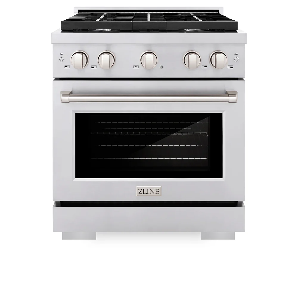 ZLINE 30 in. 4.2 cu. ft. Paramount Gas Range with 4 Burner Cooktop and Convection Gas Oven in Stainless Steel, Open Box-Great Condition - Image 5