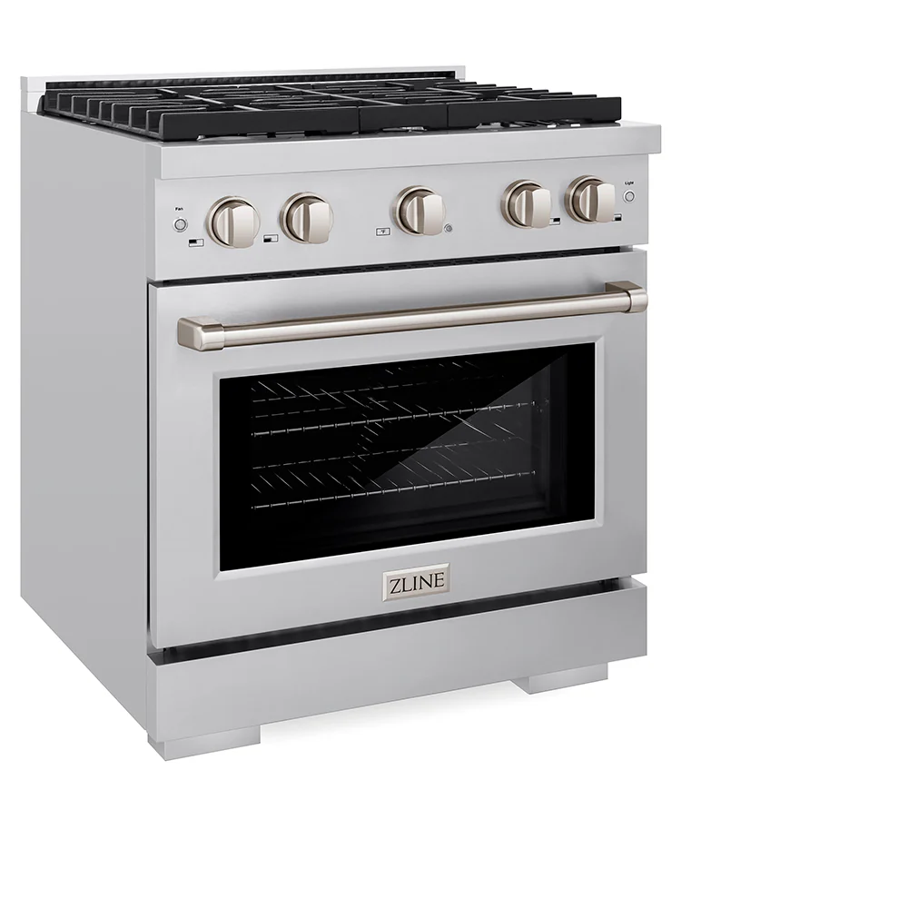 ZLINE 30 in. 4.2 cu. ft. Paramount Gas Range with 4 Burner Cooktop and Convection Gas Oven in Stainless Steel, Open Box-Great Condition - Image 7