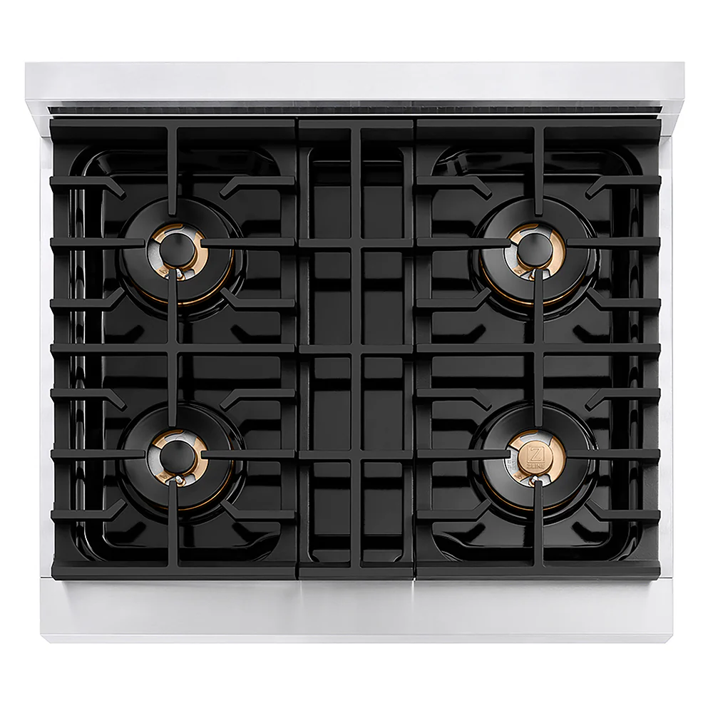 ZLINE 30 in. 4.2 cu. ft. Paramount Gas Range with 4 Burner DuoPro™ Cooktop and Convection Gas Oven in Stainless Steel, Open Box-Great Condition - Image 2