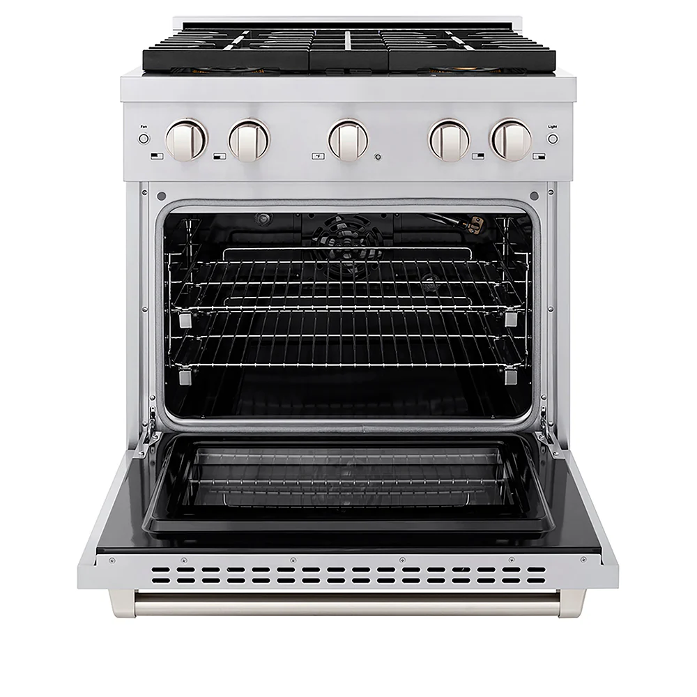 ZLINE 30 in. 4.2 cu. ft. Paramount Gas Range with 4 Burner DuoPro™ Cooktop and Convection Gas Oven in Stainless Steel, Open Box-Great Condition - Image 5
