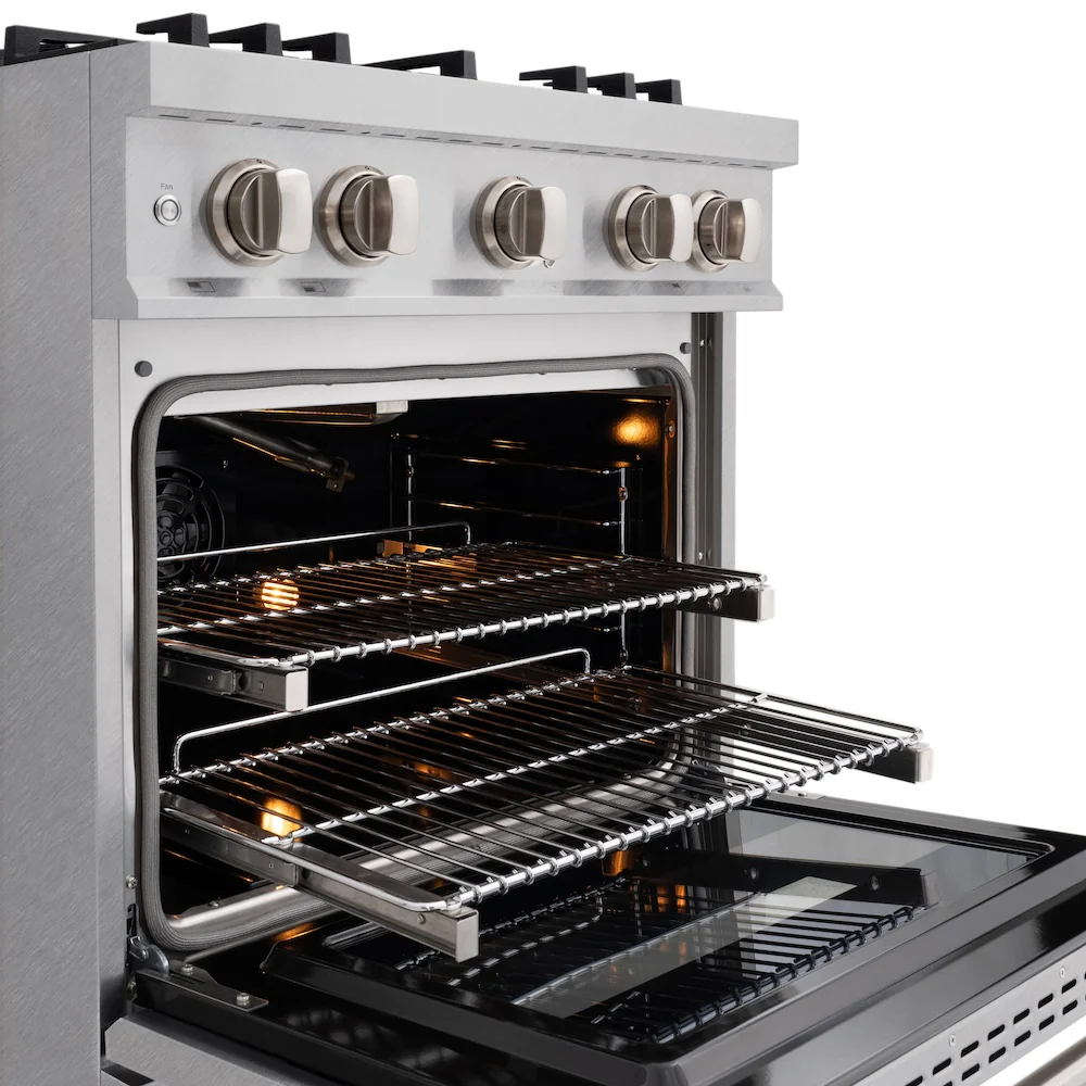 ZLINE 30 in. 4.2 cu. ft. Select Gas Range with 4 Burner Cooktop and Convection Gas Oven in Satin Stainless Steel, Open Box-Great Condition - Image 8