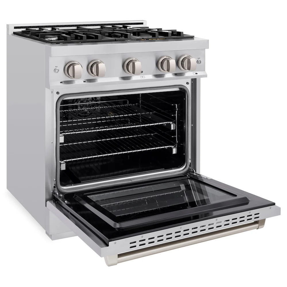 ZLINE 30 in. 4.2 cu. ft. Select Gas Range with 4 Burner Cooktop and Convection Gas Oven in Stainless Steel, Open Box-Great Condition - Image 7