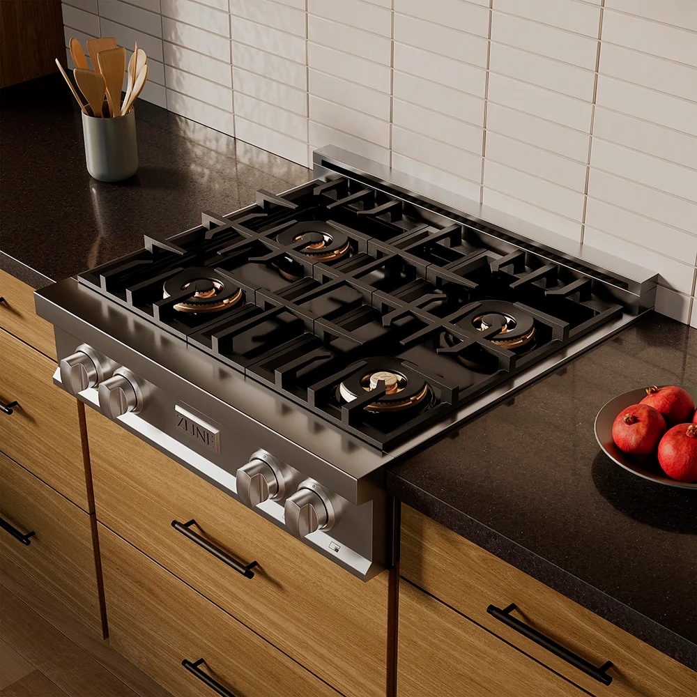 ZLINE 30 in. Classic Gas Rangetop with 4 Burner DuoPro™ Cooktop in Stainless Steel, Open Box-Great Condition - Image 9