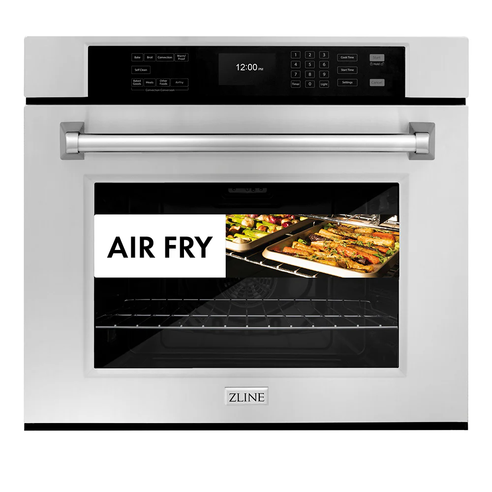 ZLINE 30 in. Professional True Convection Double Wall Oven with Air Fry and Self Clean in Stainless Steel, Open Box-Great Condition - Image 3