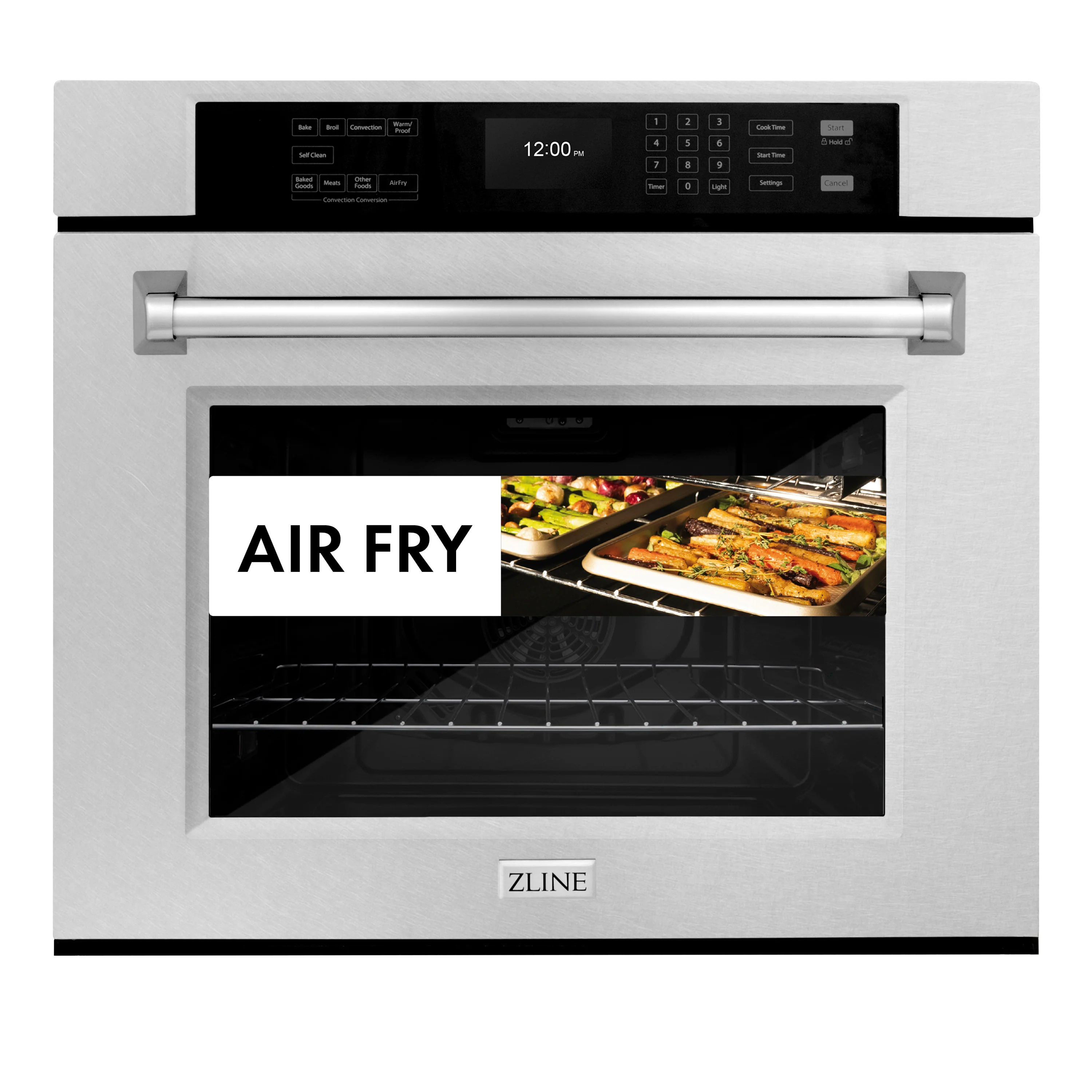 ZLINE 30 in. Professional True Convection Single Wall Oven with Air Fry and Self Clean in Black Stainless Steel, Open Box-Great Condition - Image 3
