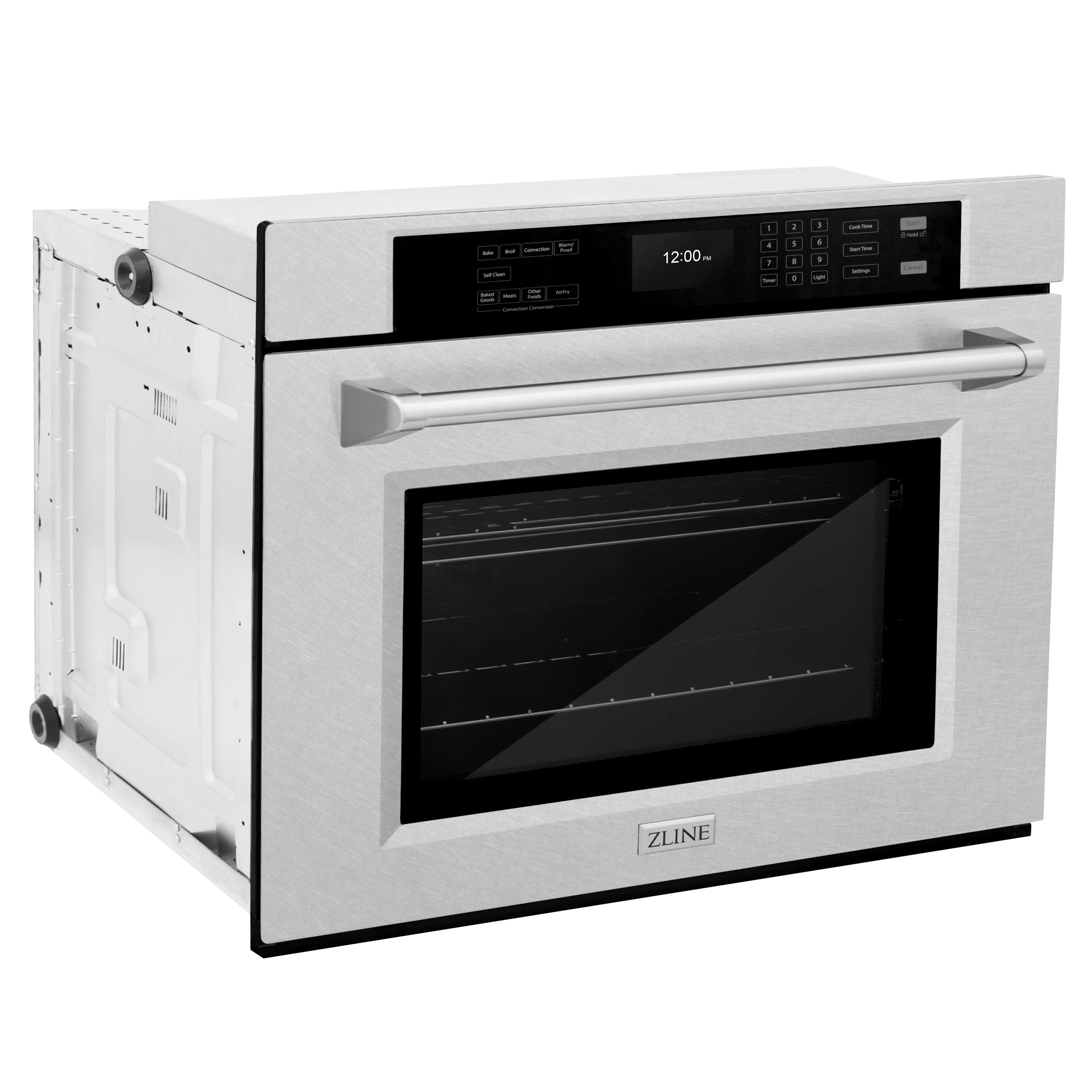 ZLINE 30 in. Professional True Convection Single Wall Oven with Air Fry and Self Clean in Black Stainless Steel, Open Box-Great Condition - Image 6