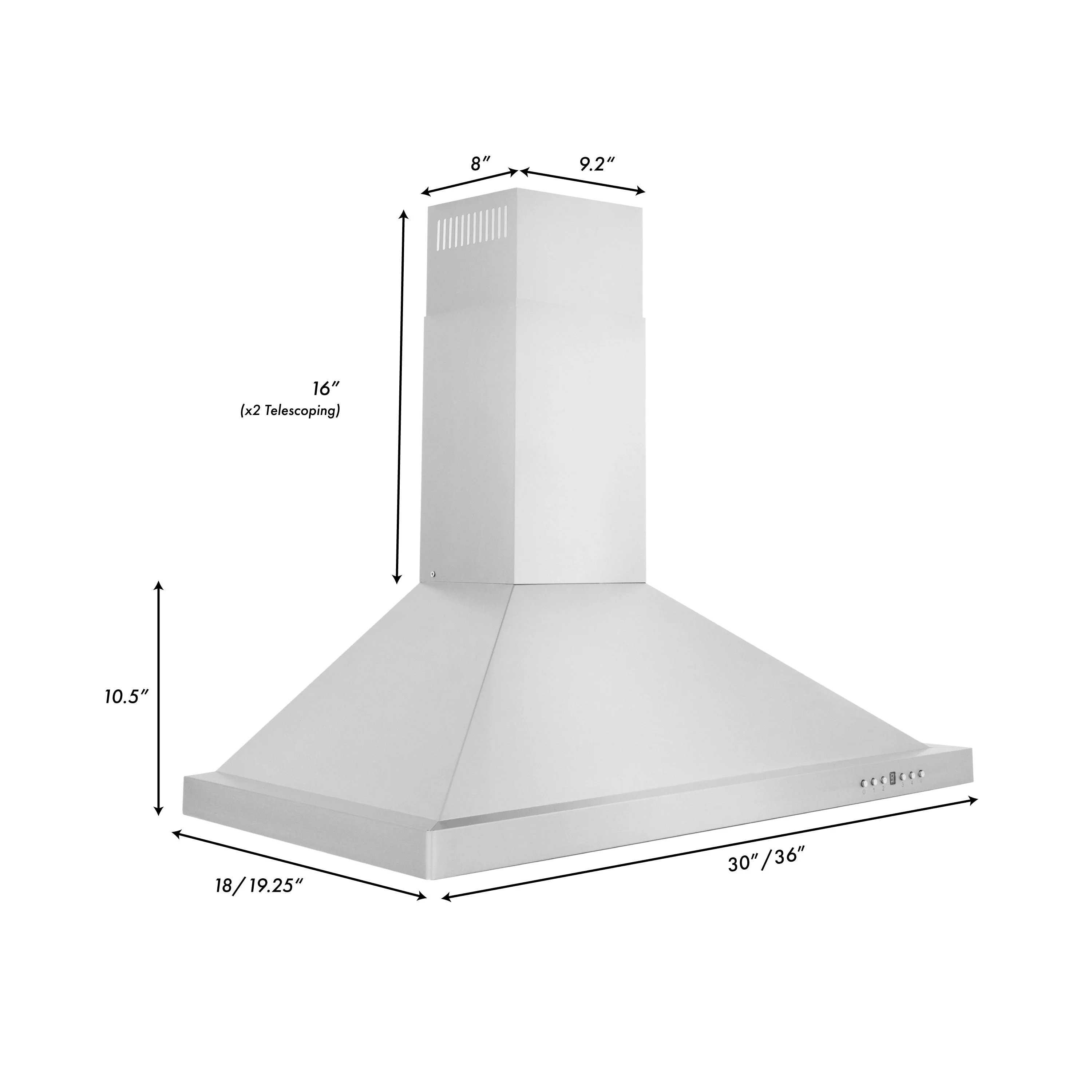 ZLINE 30 in. Kitchen Package with ZLINE Satin Stainless Steel Dual Fuel Range with Red Matte Door and Convertible Vent Range Hood (2KP-RARMRH30) - Image 10