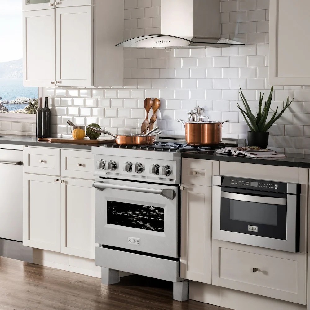 ZLINE 30 in. 4.0 cu. ft. Legacy Dual Fuel Range with 4 Burner Gas Cooktop and Electric Convection Oven in Satin Stainless Steel (RAS-SN-30) - Image 28